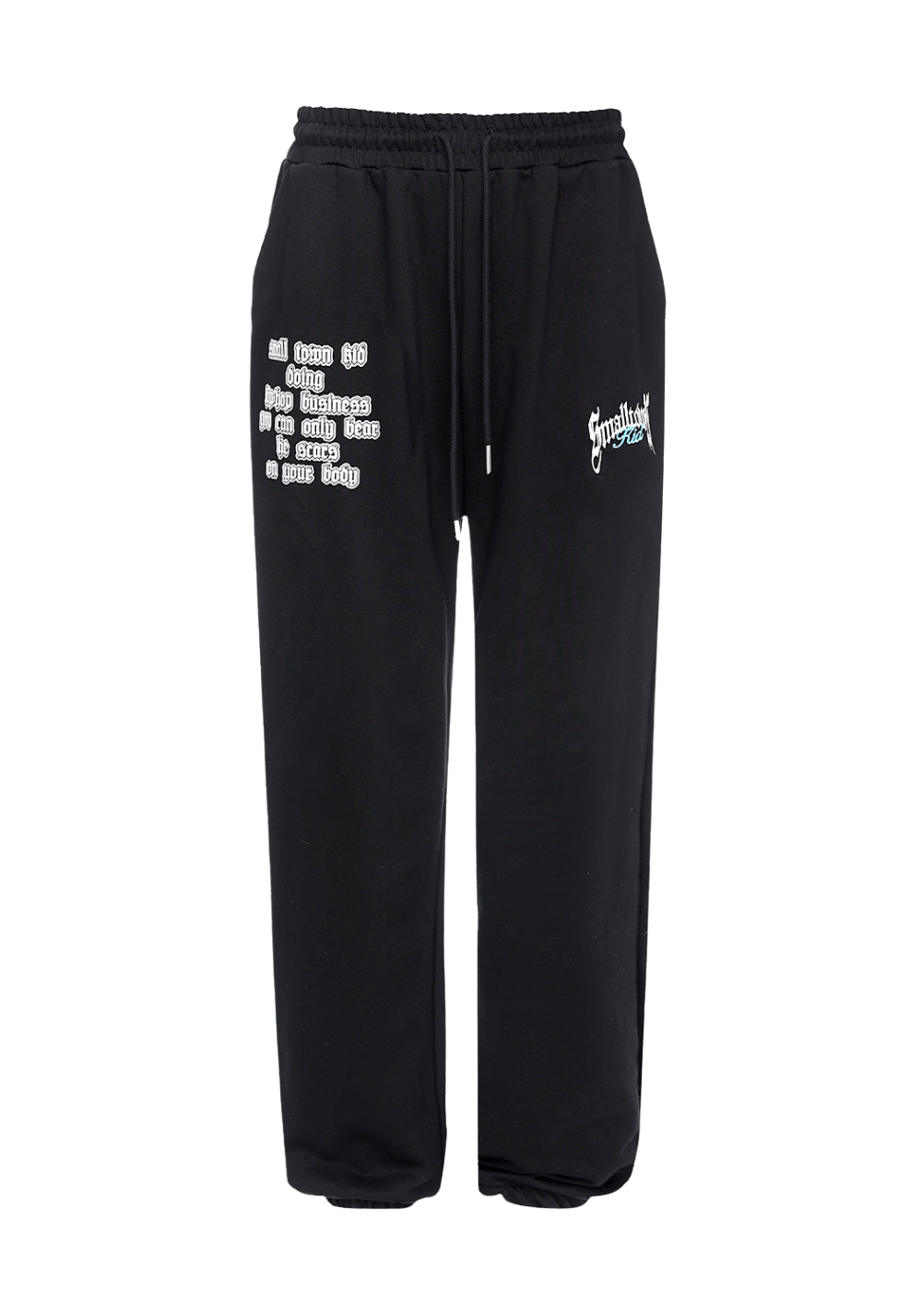 Logo Curved Print Sweatpants - PSYLOS 1, Logo Curved Print Sweatpants, Pants, Small Town Kid, PSYLOS 1