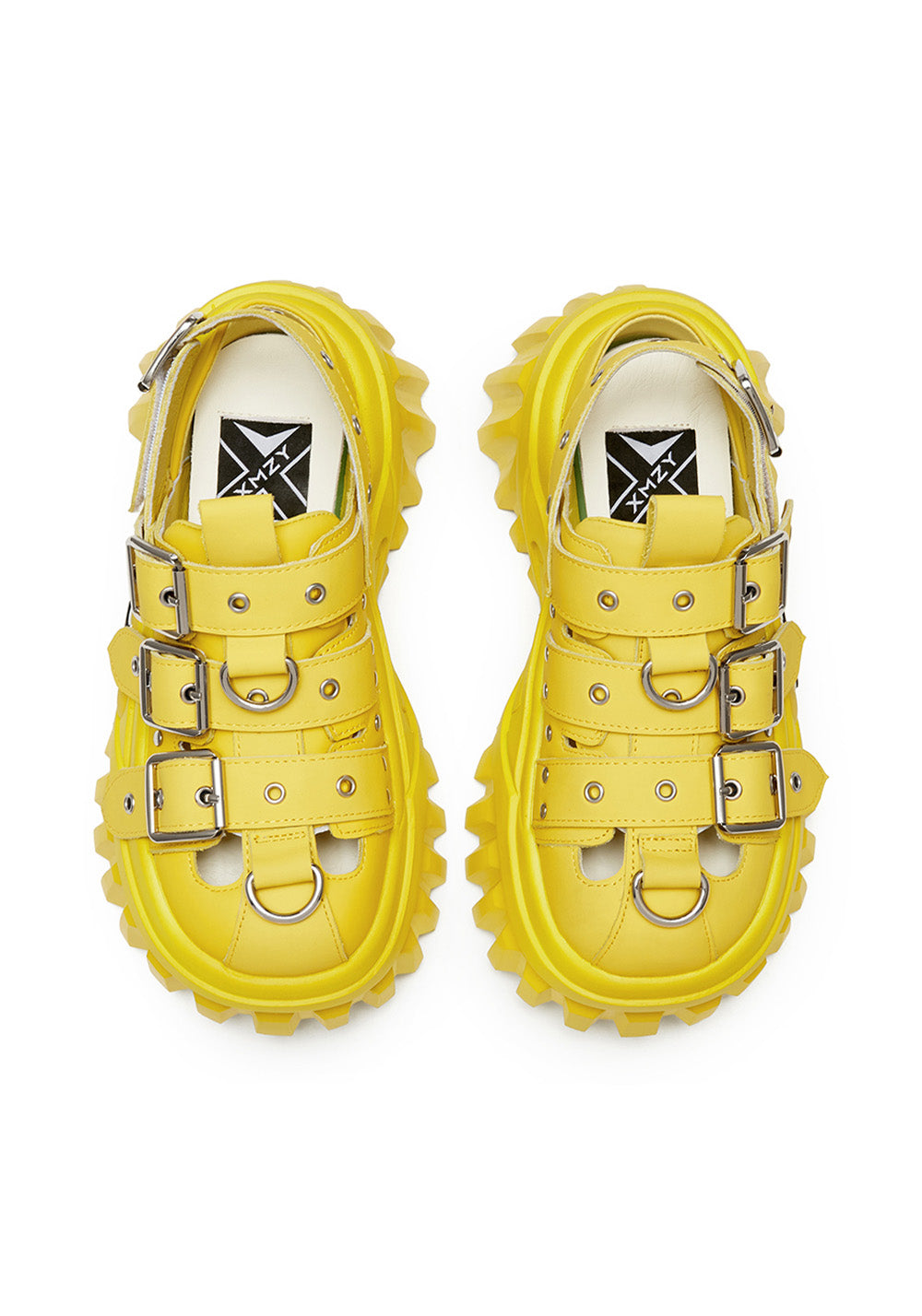 XMZY | Metallic Punk Platform Sandals-Yellow - PSYLOS 1, XMZY | Metallic Punk Platform Sandals-Yellow, Sandals, XMZY•JAPAN, PSYLOS 1