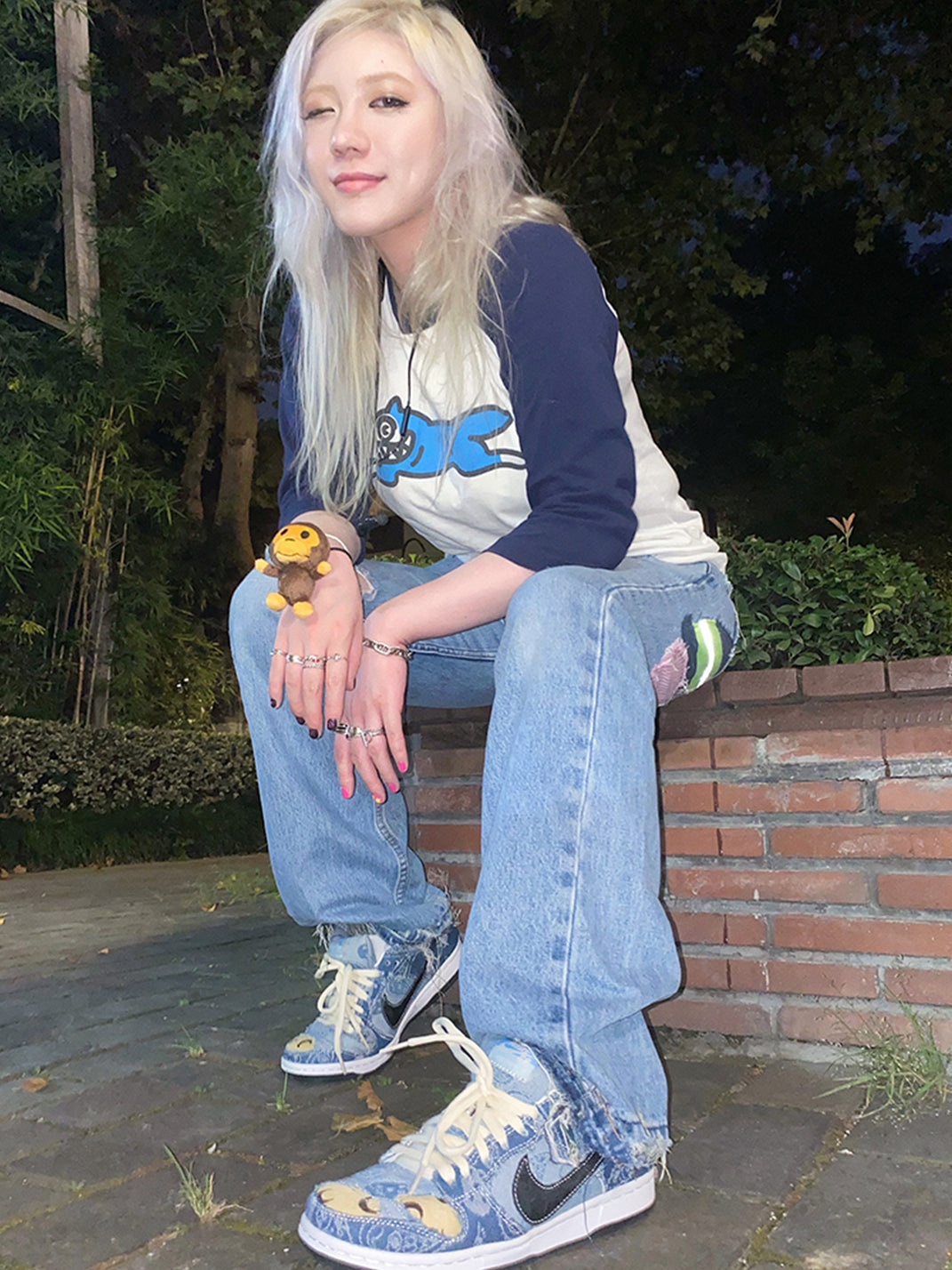 CIRCLECUSTOM丨Cashew Flower Cowboy Dunk Fully Disassembled - PSYLOS 1, CIRCLECUSTOM丨Cashew Flower Cowboy Dunk Fully Disassembled, Canvas Sneakers, CIRCLECUSTOM, PSYLOS 1