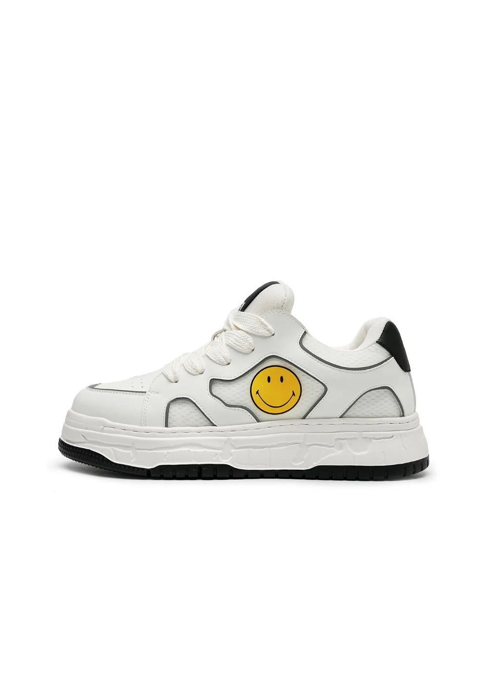 SMILEY丨Fabric-Leather-Mesh Breathable Sports Casual Shoes (White) - PSYLOS 1, SMILEY丨Fabric-Leather-Mesh Breathable Sports Casual Shoes (White), Casual Sneakers, SMILEY•JAPAN, PSYLOS 1