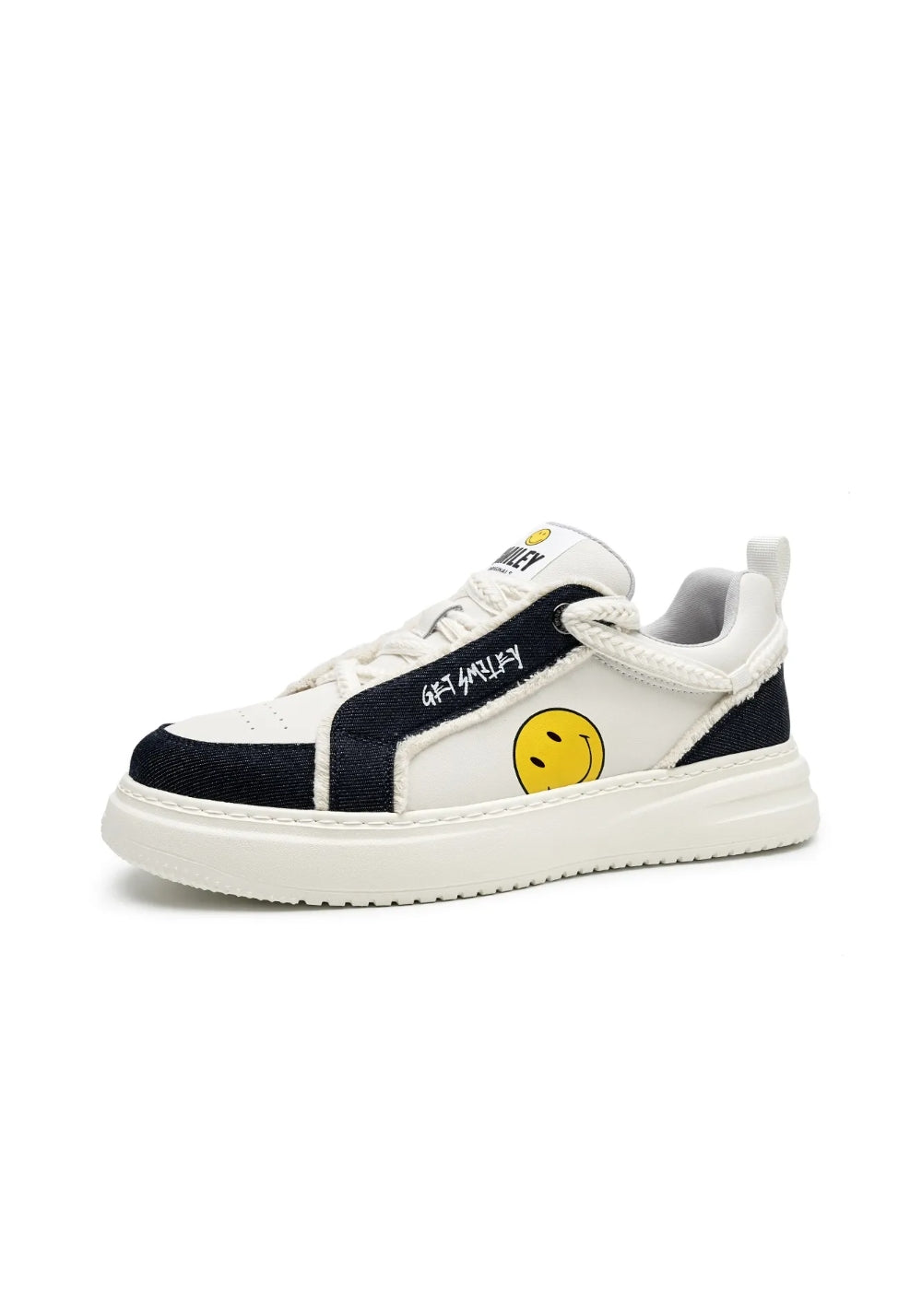 SMILEY丨Split Leather-Fabric Skate Shoes w/ Foam Sole - PSYLOS 1, SMILEY丨Split Leather-Fabric Skate Shoes w/ Foam Sole, Skate Shoes, SMILEY•JAPAN, PSYLOS 1