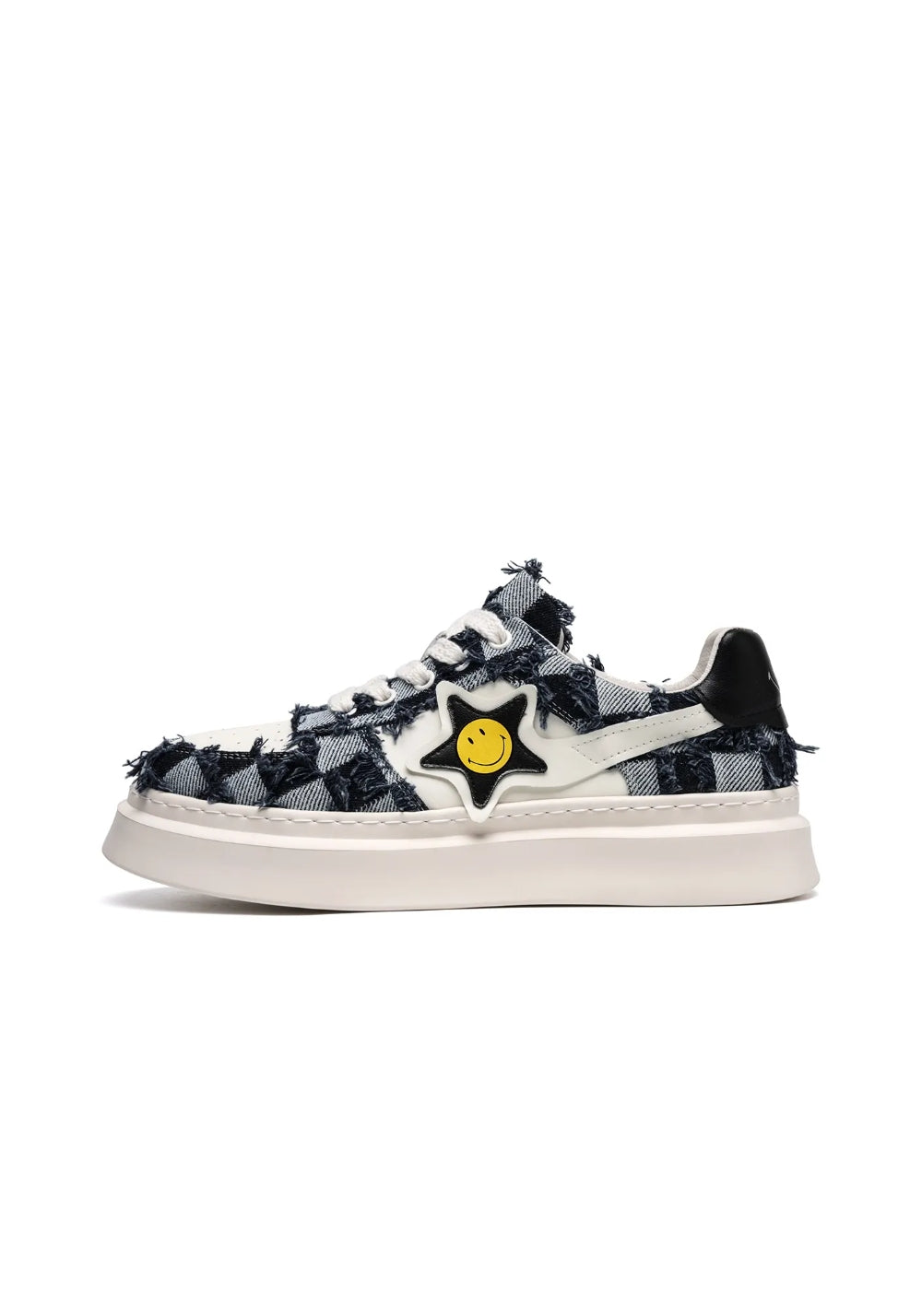 SMILEY丨Smiley Plaid Skate Shoes (Anti-Slip Thick Sole) - PSYLOS 1, SMILEY丨Smiley Plaid Skate Shoes (Anti-Slip Thick Sole), Skate Shoes, SMILEY•JAPAN, PSYLOS 1
