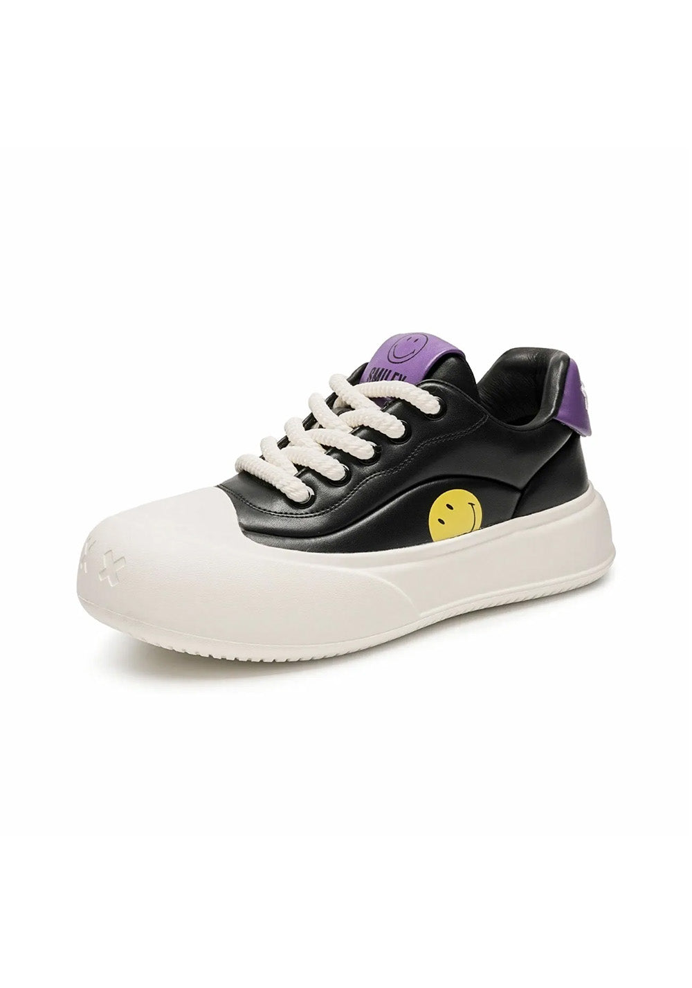 SMILEY丨Split Leather French Smiley Slip-Ons (Low-Top) - PSYLOS 1, SMILEY丨Split Leather French Smiley Slip-Ons (Low-Top), Chunky Sneakers, SMILEY•JAPAN, PSYLOS 1