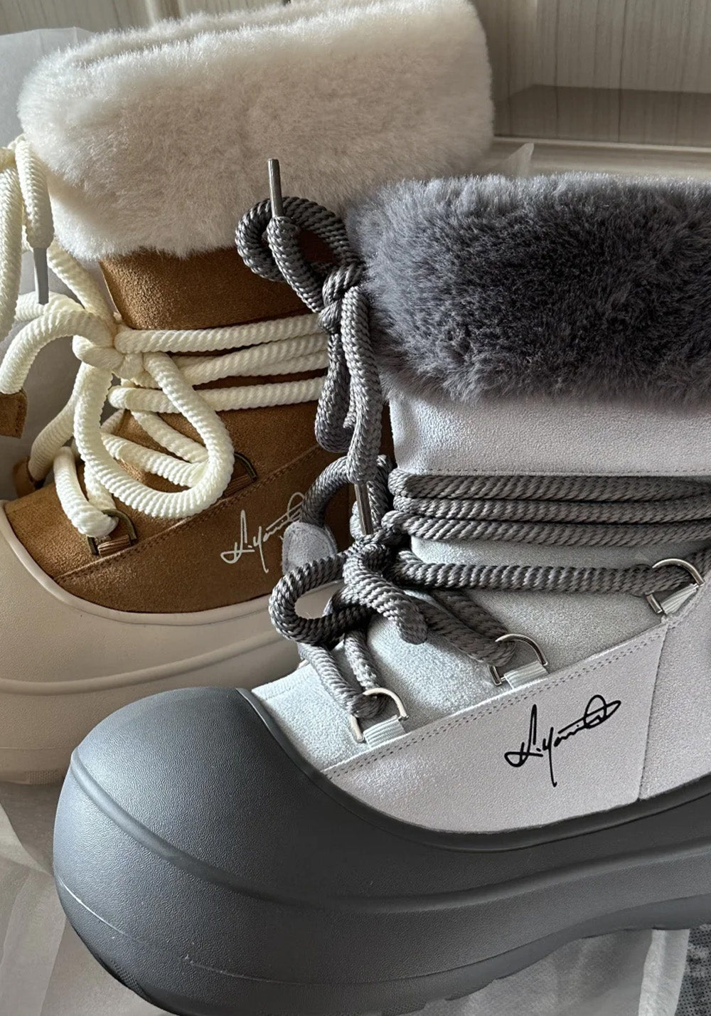 KILLWINNER丨Short Fur Long Tube Snow Boots - PSYLOS 1, KILLWINNER丨Short Fur Long Tube Snow Boots, Boots, KILLWINNER, PSYLOS 1