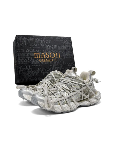 MASON GARMENTS | “Dazzle" Double Laced Chunky Fashion Sneaker-Dragon Skeleton - PSYLOS 1, MASON GARMENTS | “Dazzle" Double Laced Chunky Fashion Sneaker-Dragon Skeleton, Unisex Shoes, MASON GARMENTS, PSYLOS 1