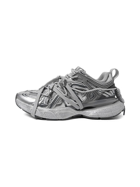 MASON GARMENTS | “Dazzle" Double Laced Chunky Fashion Sneaker-Extra Lace - PSYLOS 1, MASON GARMENTS | “Dazzle" Double Laced Chunky Fashion Sneaker-Extra Lace, Unisex Shoes, MASON GARMENTS, PSYLOS 1