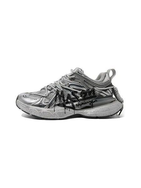 MASON GARMENTS | “Dazzle" Double Laced Chunky Fashion Sneaker-Graffiti - PSYLOS 1, MASON GARMENTS | “Dazzle" Double Laced Chunky Fashion Sneaker-Graffiti, Unisex Shoes, MASON GARMENTS, PSYLOS 1