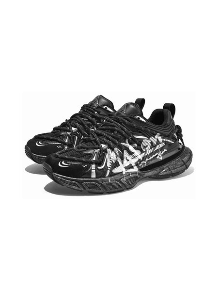 MASON GARMENTS | “Dazzle" Double Laced Chunky Fashion Sneaker-Graffiti - PSYLOS 1, MASON GARMENTS | “Dazzle" Double Laced Chunky Fashion Sneaker-Graffiti, Unisex Shoes, MASON GARMENTS, PSYLOS 1