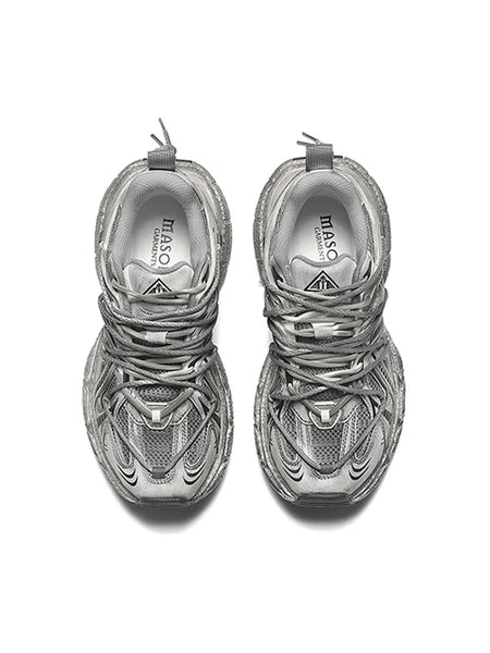 MASON GARMENTS | “Dazzle" Double Laced Chunky Fashion Sneaker-Aged - PSYLOS 1, MASON GARMENTS | “Dazzle" Double Laced Chunky Fashion Sneaker-Aged, Unisex Shoes, MASON GARMENTS, PSYLOS 1