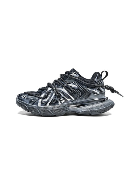 MASON GARMENTS | “Dazzle" Double Laced Chunky Fashion Sneaker-Aged - PSYLOS 1, MASON GARMENTS | “Dazzle" Double Laced Chunky Fashion Sneaker-Aged, Unisex Shoes, MASON GARMENTS, PSYLOS 1