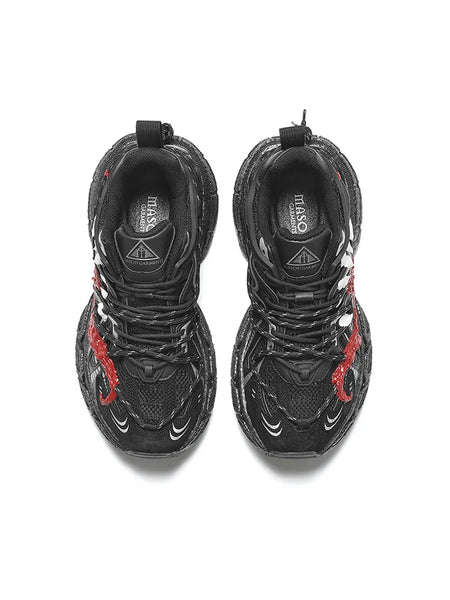 MASON GARMENTS | “Dazzle" Double Laced Chunky Fashion Sneaker-Venom - PSYLOS 1, MASON GARMENTS | “Dazzle" Double Laced Chunky Fashion Sneaker-Venom, Unisex Shoes, MASON GARMENTS, PSYLOS 1