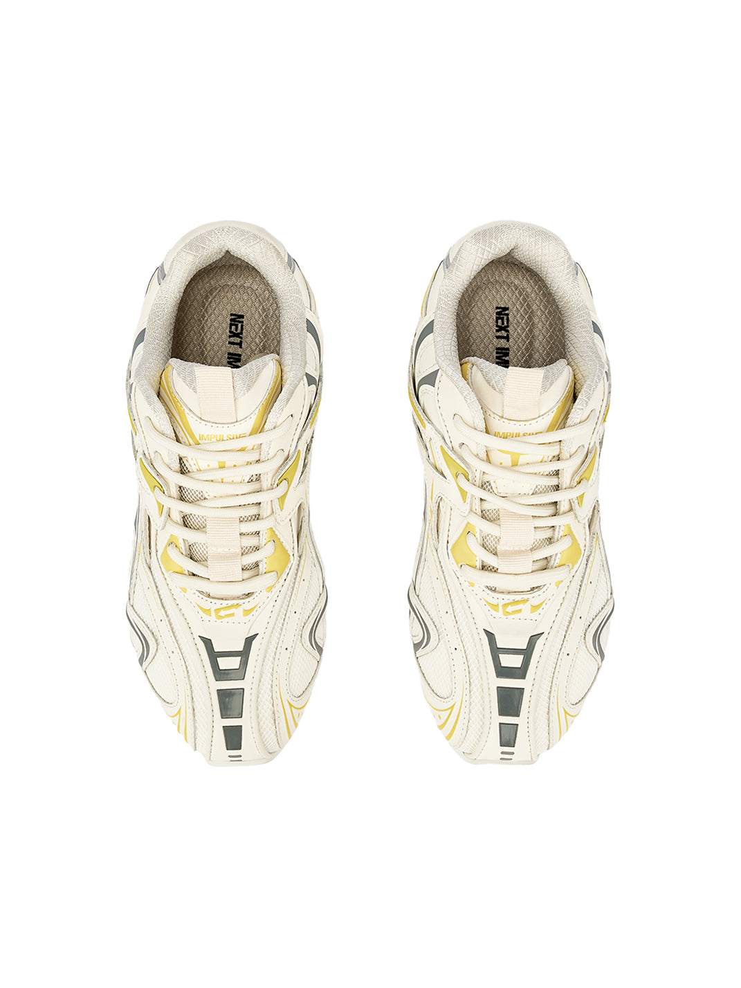 NEXT IMPULSIVE |  Techwear Trainer Sneaker -White&Yellow - PSYLOS 1, NEXT IMPULSIVE |  Techwear Trainer Sneaker -White&Yellow, Retro Trainers, NEXT IMPULSIVE, PSYLOS 1