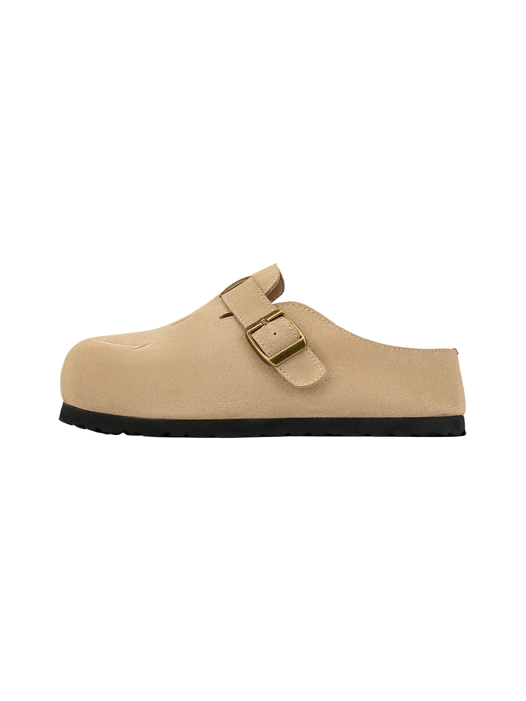 SMILEY | Smiley Platform Slip-On Buckle Slides-Beige - PSYLOS 1, SMILEY | Smiley Platform Slip-On Buckle Slides-Beige, Slippers, SMILEY•JAPAN, PSYLOS 1