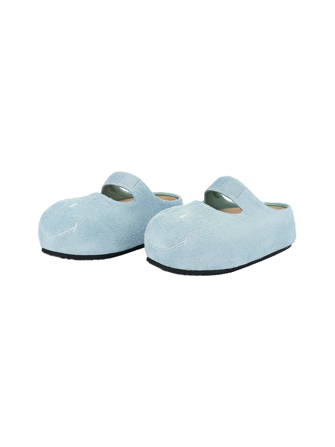 SMILEY | Blue Slip-On Mary Jane Mules - PSYLOS 1, SMILEY | Blue Slip-On Mary Jane Mules, Slippers, SMILEY•JAPAN, PSYLOS 1