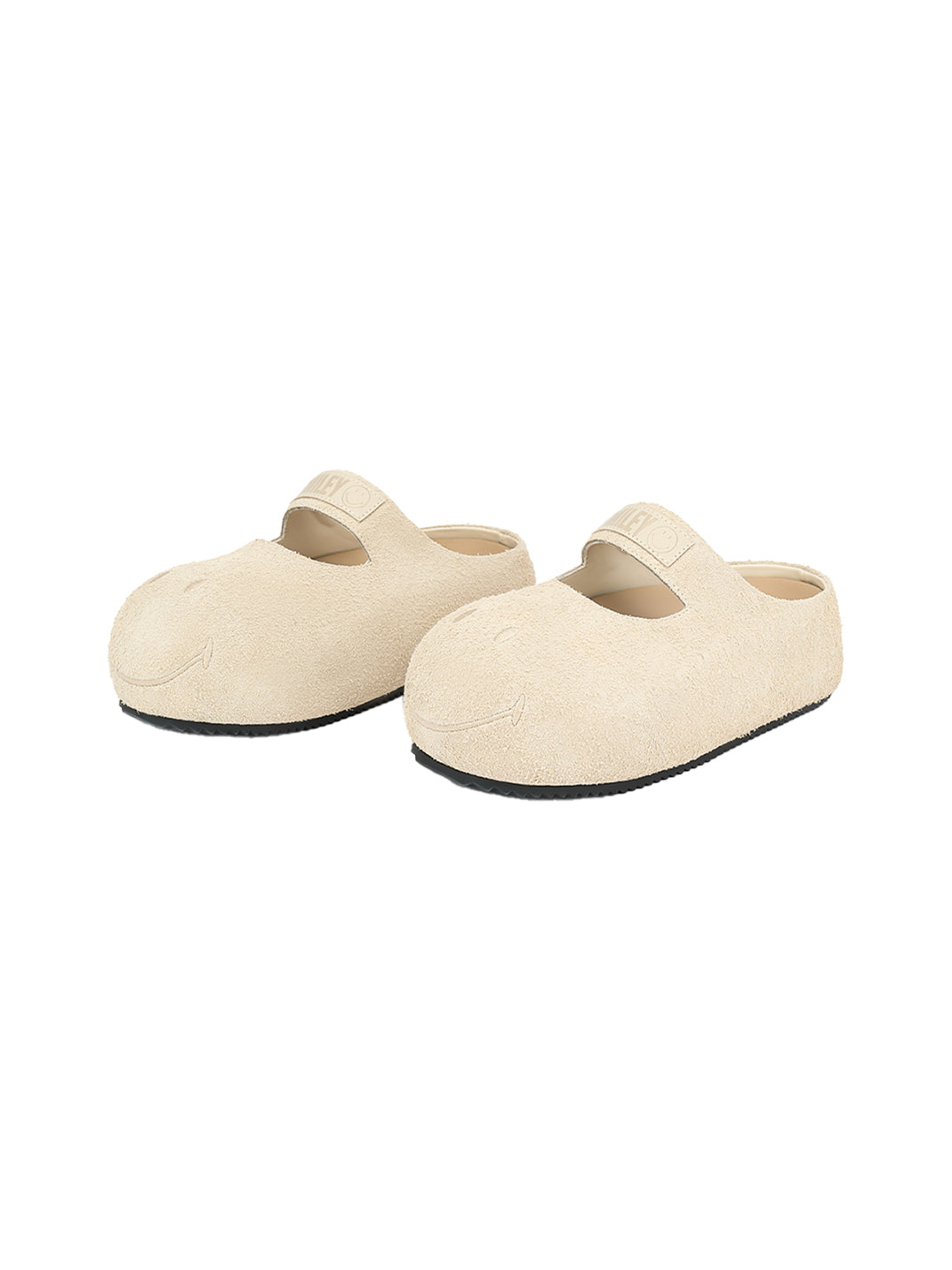 SMILEY | Beige Slip-On Mary Jane Mules - PSYLOS 1, SMILEY | Beige Slip-On Mary Jane Mules, Slippers, SMILEY•JAPAN, PSYLOS 1