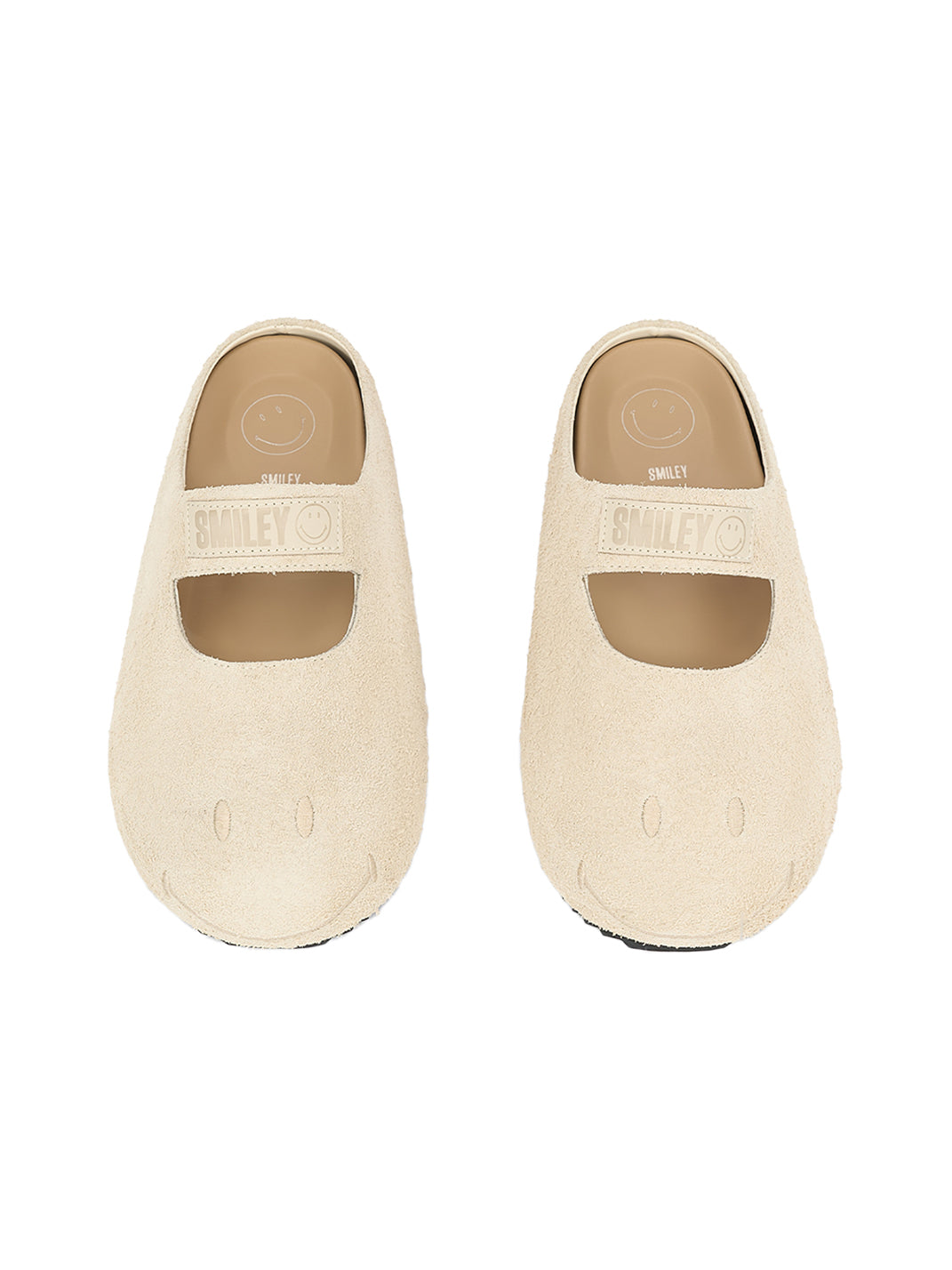 SMILEY | Beige Slip-On Mary Jane Mules - PSYLOS 1, SMILEY | Beige Slip-On Mary Jane Mules, Slippers, SMILEY•JAPAN, PSYLOS 1