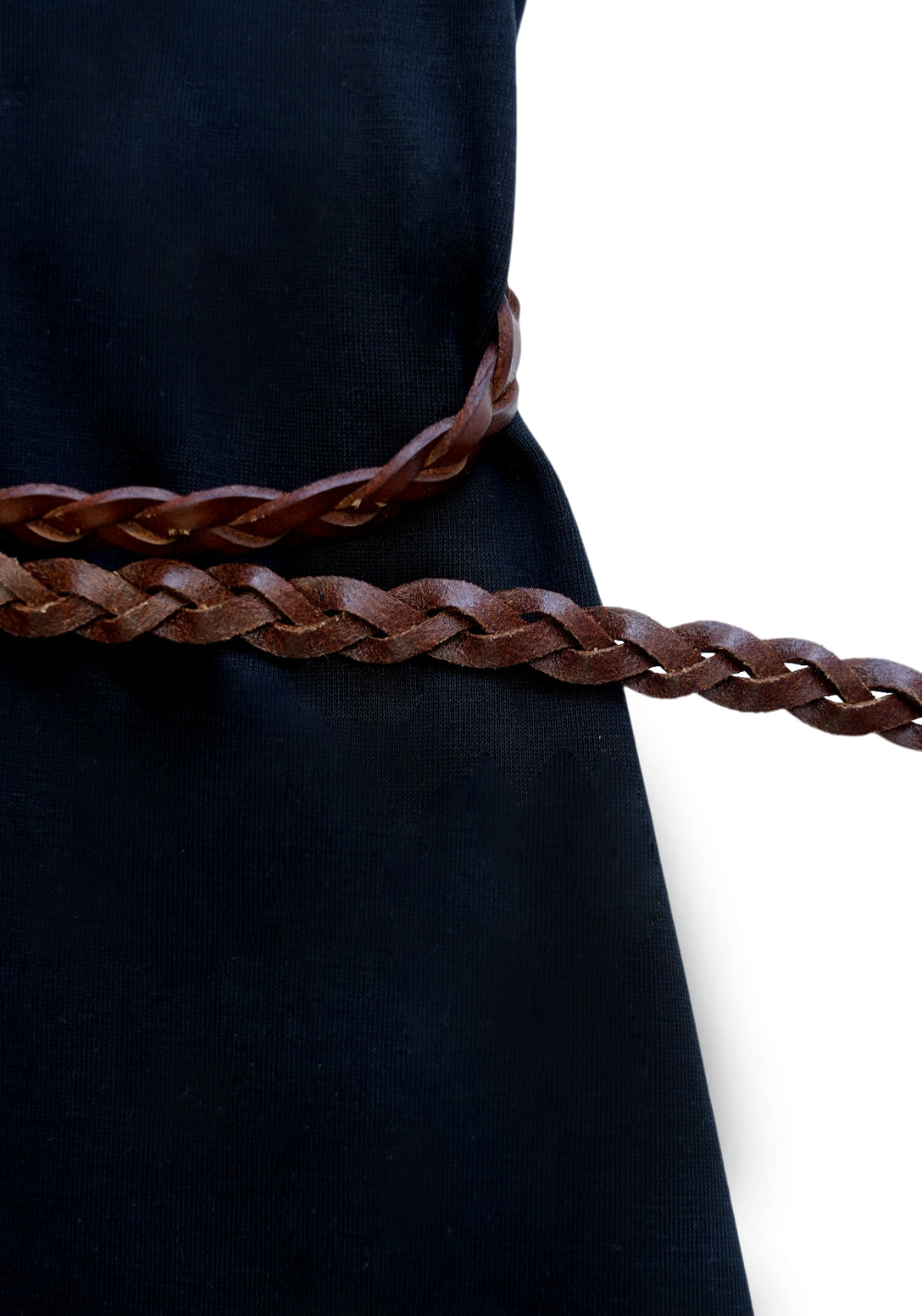 NyDkyel丨V-Neck Modal Maxi Dress with Belt - Side Slit-Black - PSYLOS 1, NyDkyel丨V-Neck Modal Maxi Dress with Belt - Side Slit-Black, Dress, NyDkyel, PSYLOS 1