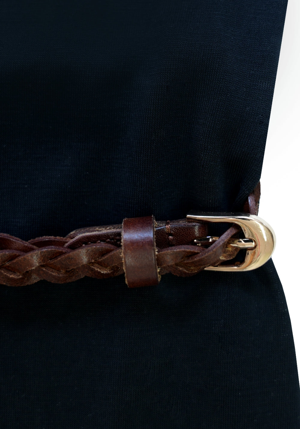 NyDkyel丨V-Neck Modal Maxi Dress with Belt - Side Slit-Black - PSYLOS 1, NyDkyel丨V-Neck Modal Maxi Dress with Belt - Side Slit-Black, Dress, NyDkyel, PSYLOS 1