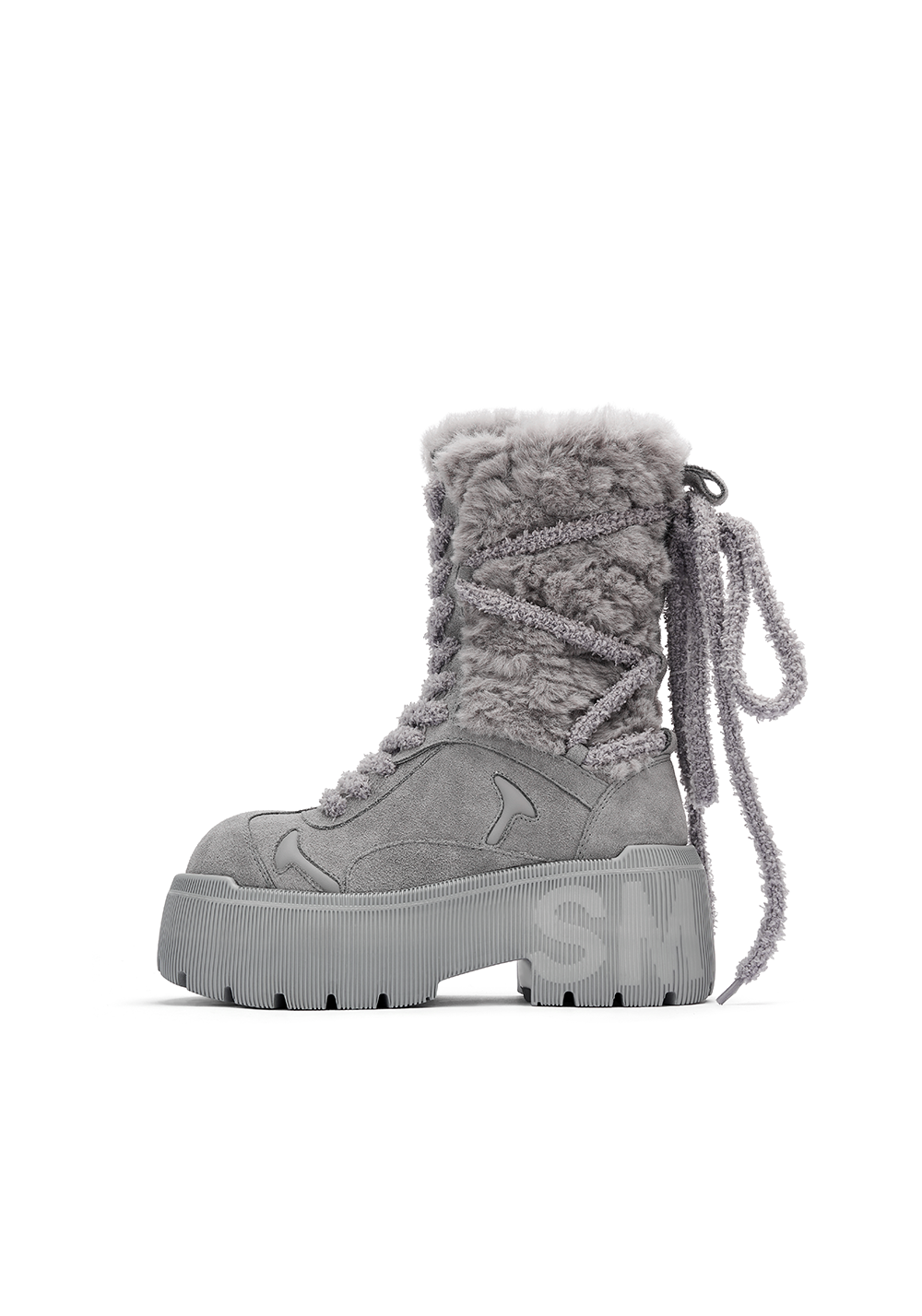 SMILEY丨Tall Snow Boots-Gray - PSYLOS 1, SMILEY丨Tall Snow Boots-Gray, Boots, SMILEY•JAPAN, PSYLOS 1