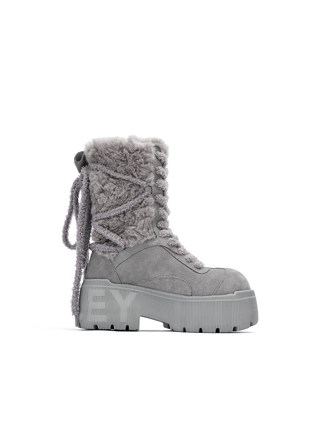 SMILEY丨Tall Snow Boots-Gray - PSYLOS 1, SMILEY丨Tall Snow Boots-Gray, Boots, SMILEY•JAPAN, PSYLOS 1