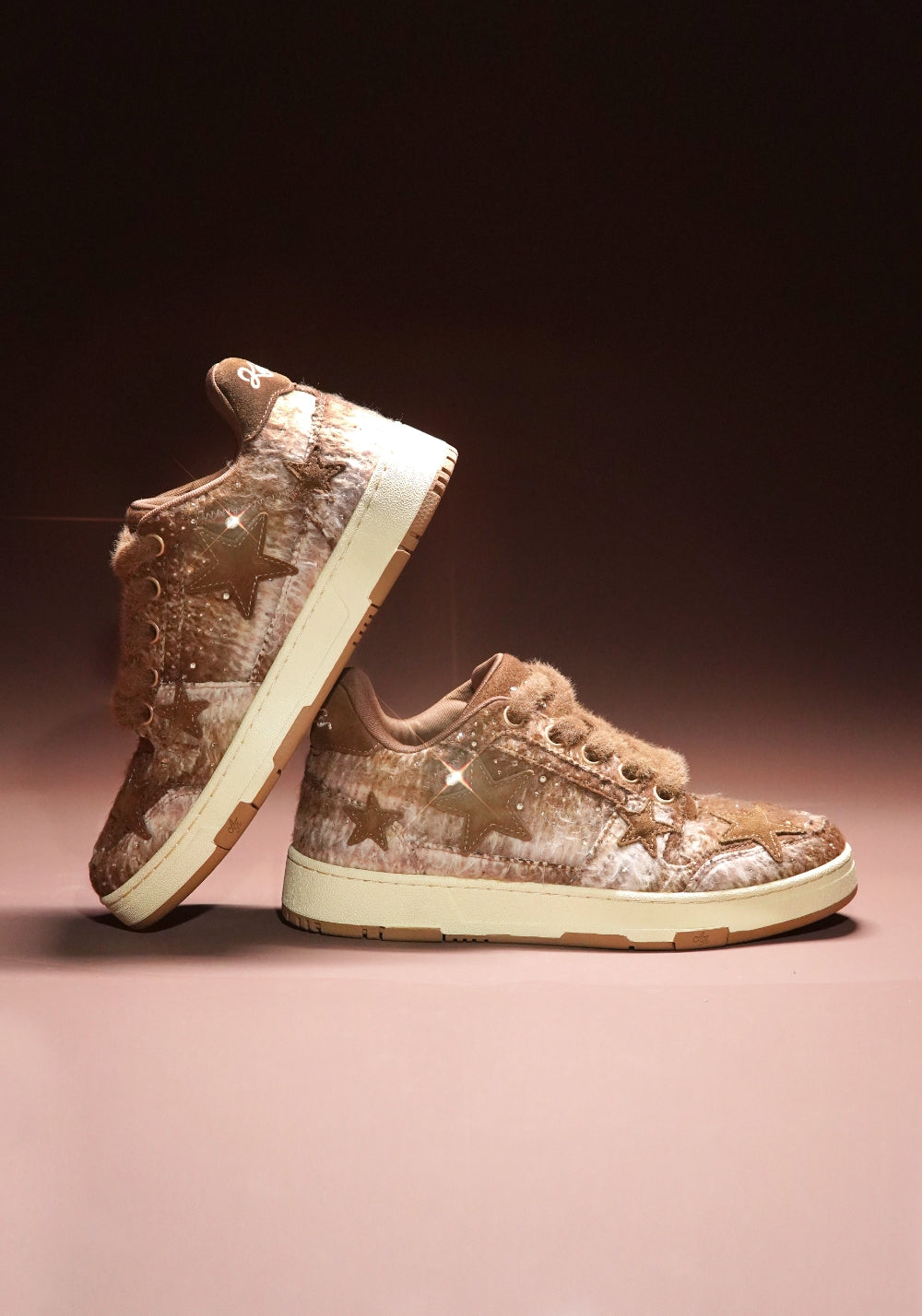 KAALIXTO丨Gradient Brown Fuzzy Star Sneaker - PSYLOS 1, KAALIXTO丨Gradient Brown Fuzzy Star Sneaker, Skate Shoes, KAALIXTO•JAPAN, PSYLOS 1