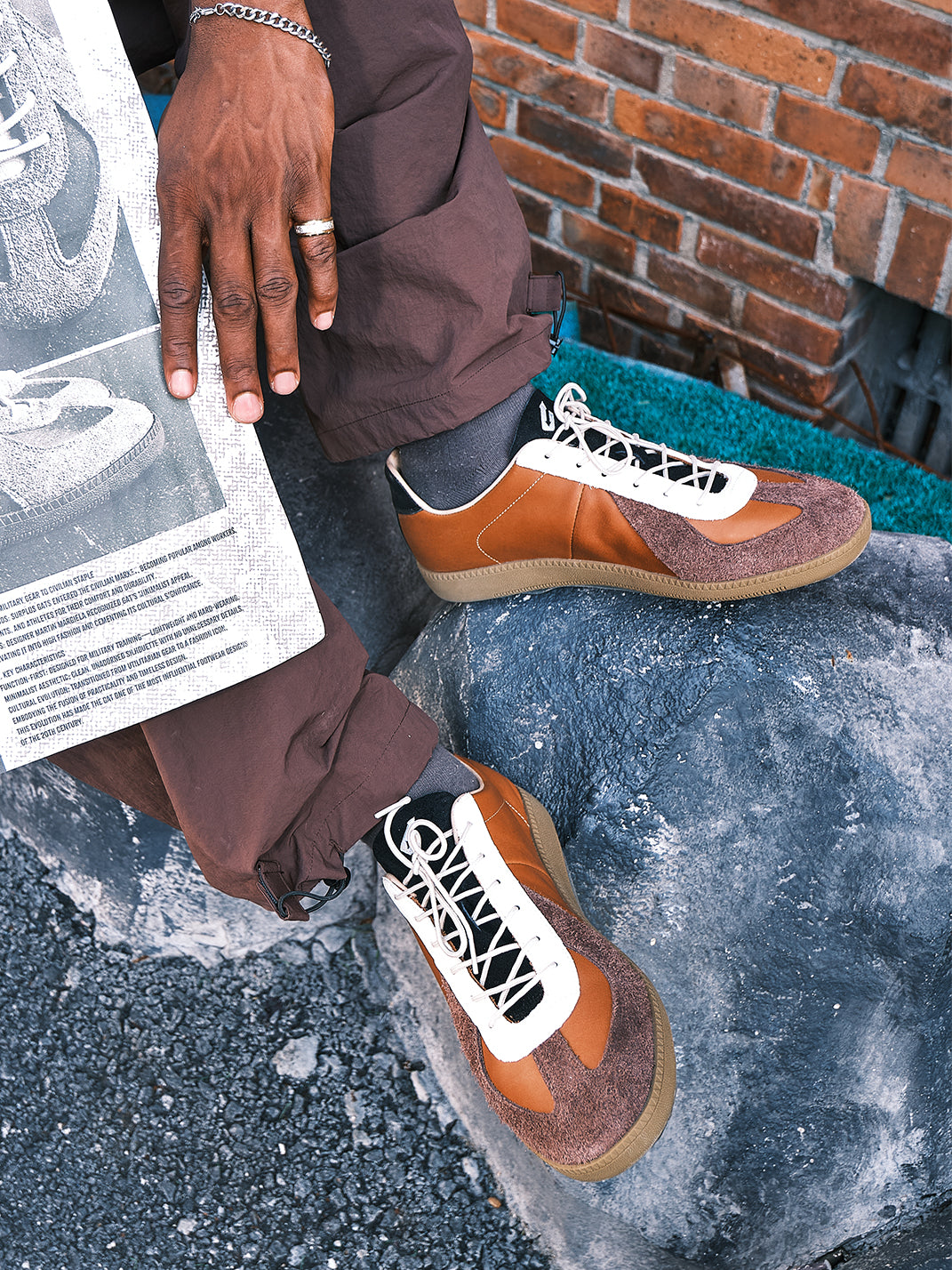 NEXT IMPULSIVE丨Halo Retro Sneakers - Spring Edition(Brown) - PSYLOS 1, NEXT IMPULSIVE丨Halo Retro Sneakers - Spring Edition(Brown), Retro Trainers, NEXT IMPULSIVE•JAPAN, PSYLOS 1