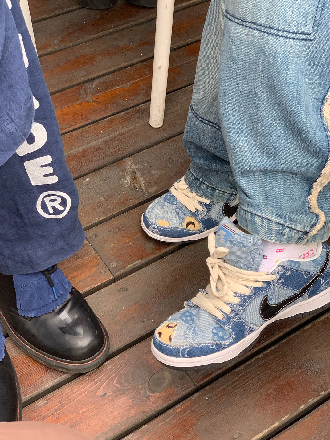 CIRCLECUSTOM丨Cashew Flower Cowboy Dunk Fully Disassembled - PSYLOS 1, CIRCLECUSTOM丨Cashew Flower Cowboy Dunk Fully Disassembled, Canvas Sneakers, CIRCLECUSTOM, PSYLOS 1