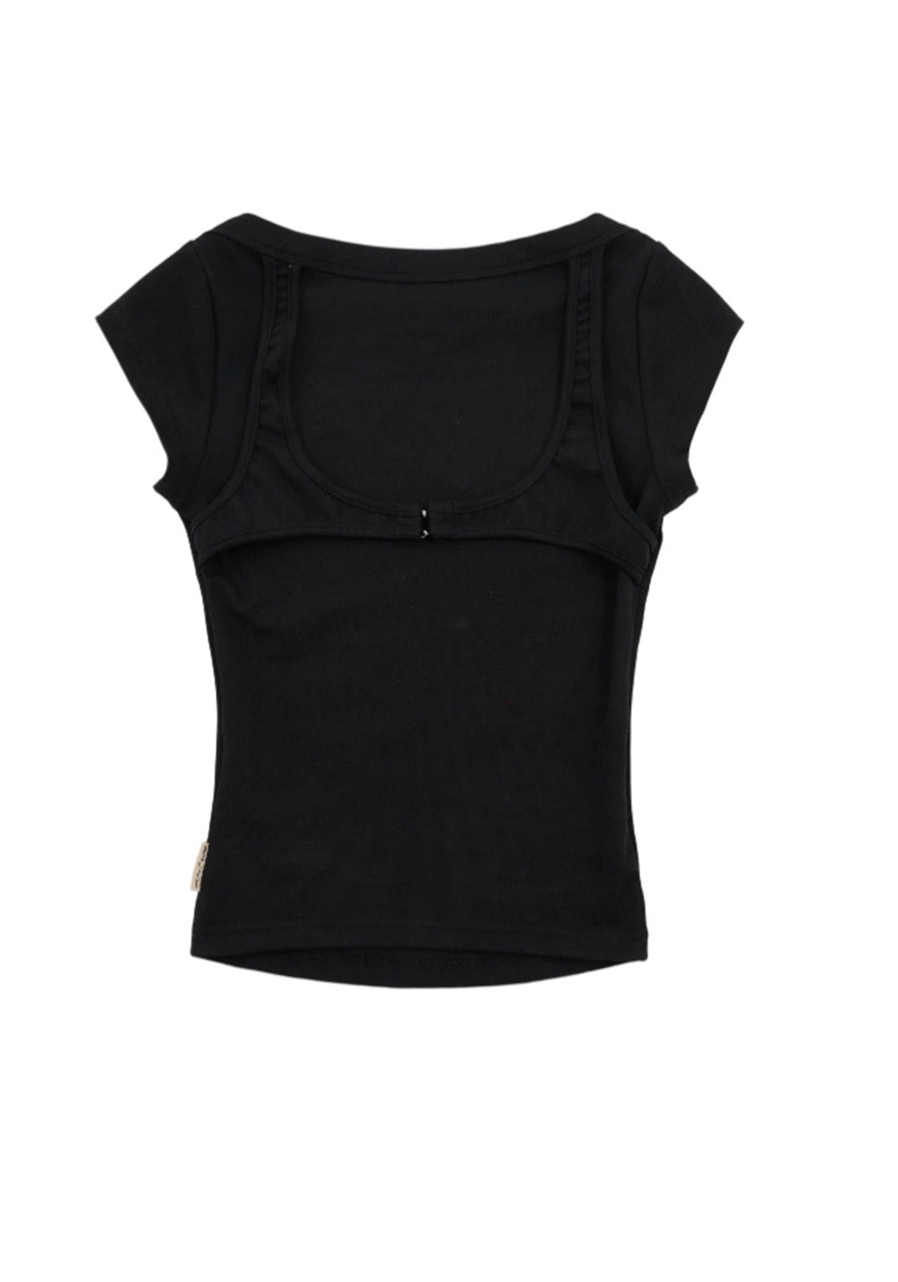 NyDkyel丨Slim Fit Boat Neck T-Shirt with Back Straps-Black - PSYLOS 1, NyDkyel丨Slim Fit Boat Neck T-Shirt with Back Straps-Black, T-Shirt, NyDkyel, PSYLOS 1