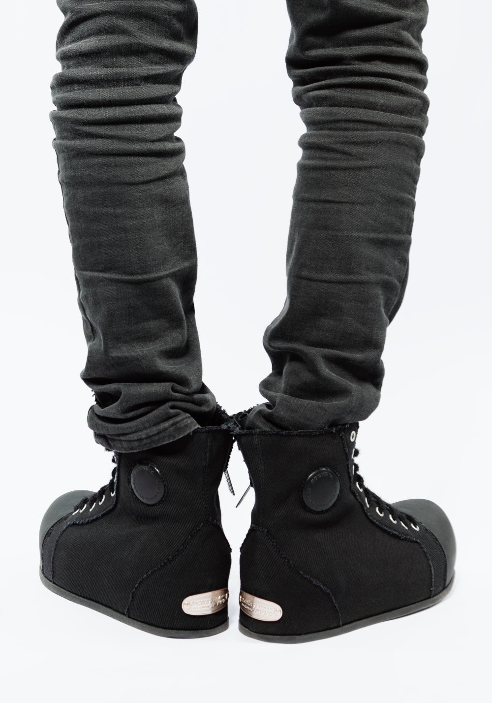 FVVO丨R/F 2.0 “ Chaos NOISE ”Canvas boots-Black - PSYLOS 1, FVVO丨R/F 2.0 “ Chaos NOISE ”Canvas boots-Black, Boots, FVVO&ROCKSTA•JAPAN, PSYLOS 1