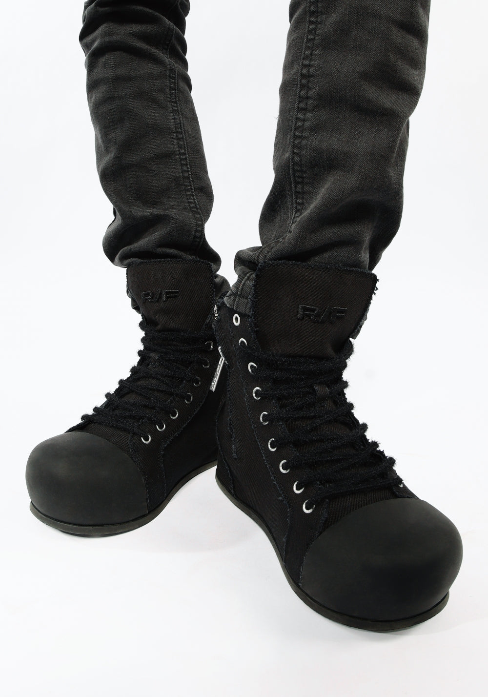 FVVO丨R/F 2.0 “ Chaos NOISE ”Canvas boots-Black - PSYLOS 1, FVVO丨R/F 2.0 “ Chaos NOISE ”Canvas boots-Black, Boots, FVVO&ROCKSTA•JAPAN, PSYLOS 1