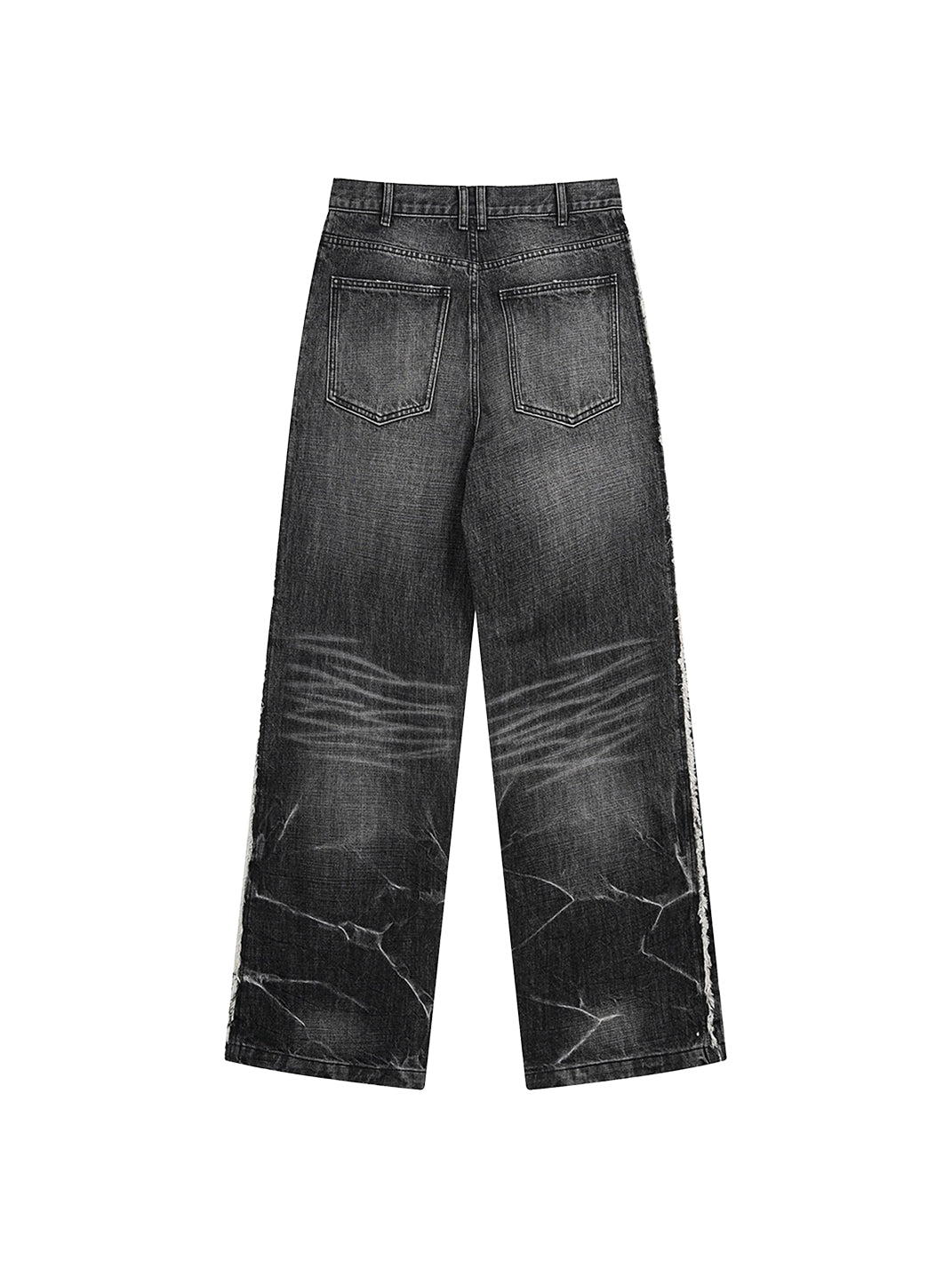 REBEL WAVE | Lightning Washed Frayed Hem Jeans - PSYLOS 1, REBEL WAVE | Lightning Washed Frayed Hem Jeans, Jeans, REBEL WAVE•JAPAN, PSYLOS 1