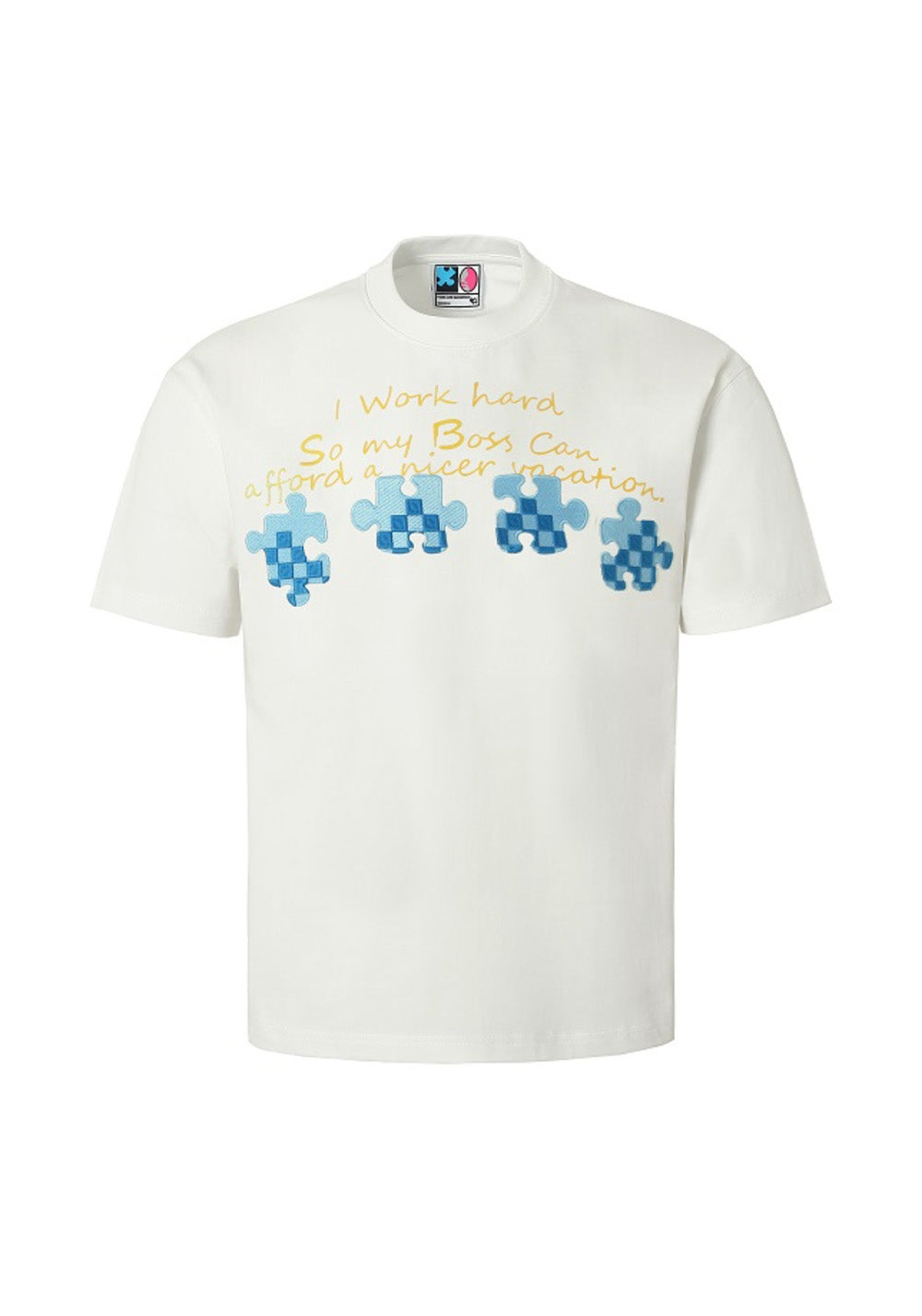 YADcrew丨YADcrew Summer Checkerboard Tee-White - PSYLOS 1, YADcrew丨YADcrew Summer Checkerboard Tee-White, T-Shirt, YADcrew•JAPAN, PSYLOS 1