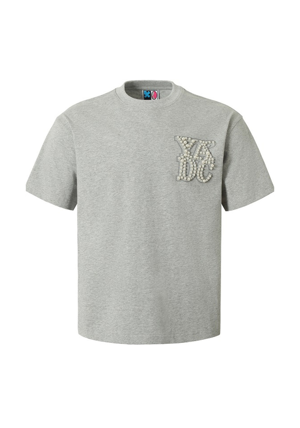 YADcrew丨YADcrew Pearl Patchwork Tee-Gray - PSYLOS 1, YADcrew丨YADcrew Pearl Patchwork Tee-Gray, T-Shirt, YADcrew•JAPAN, PSYLOS 1