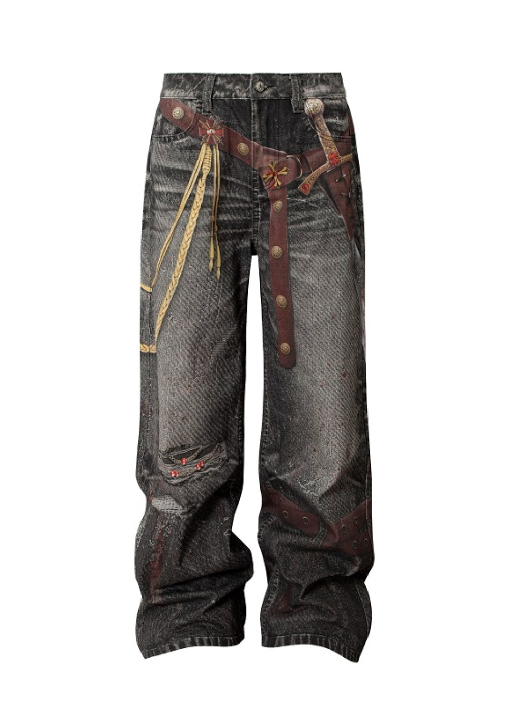 YADcrew丨YADcrew Blood Knight Jeans - PSYLOS 1, YADcrew丨YADcrew Blood Knight Jeans, Jeans, YADcrew, PSYLOS 1