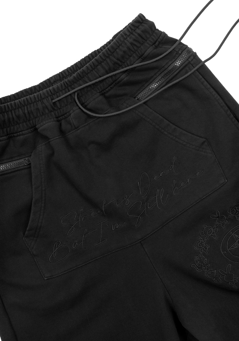 FVVO丨"Street Is Dead" Monochrome Tracksuit-Black PANTS - PSYLOS 1, FVVO丨"Street Is Dead" Monochrome Tracksuit-Black PANTS, Pants, FVVO&ROCKSTA•JAPAN, PSYLOS 1