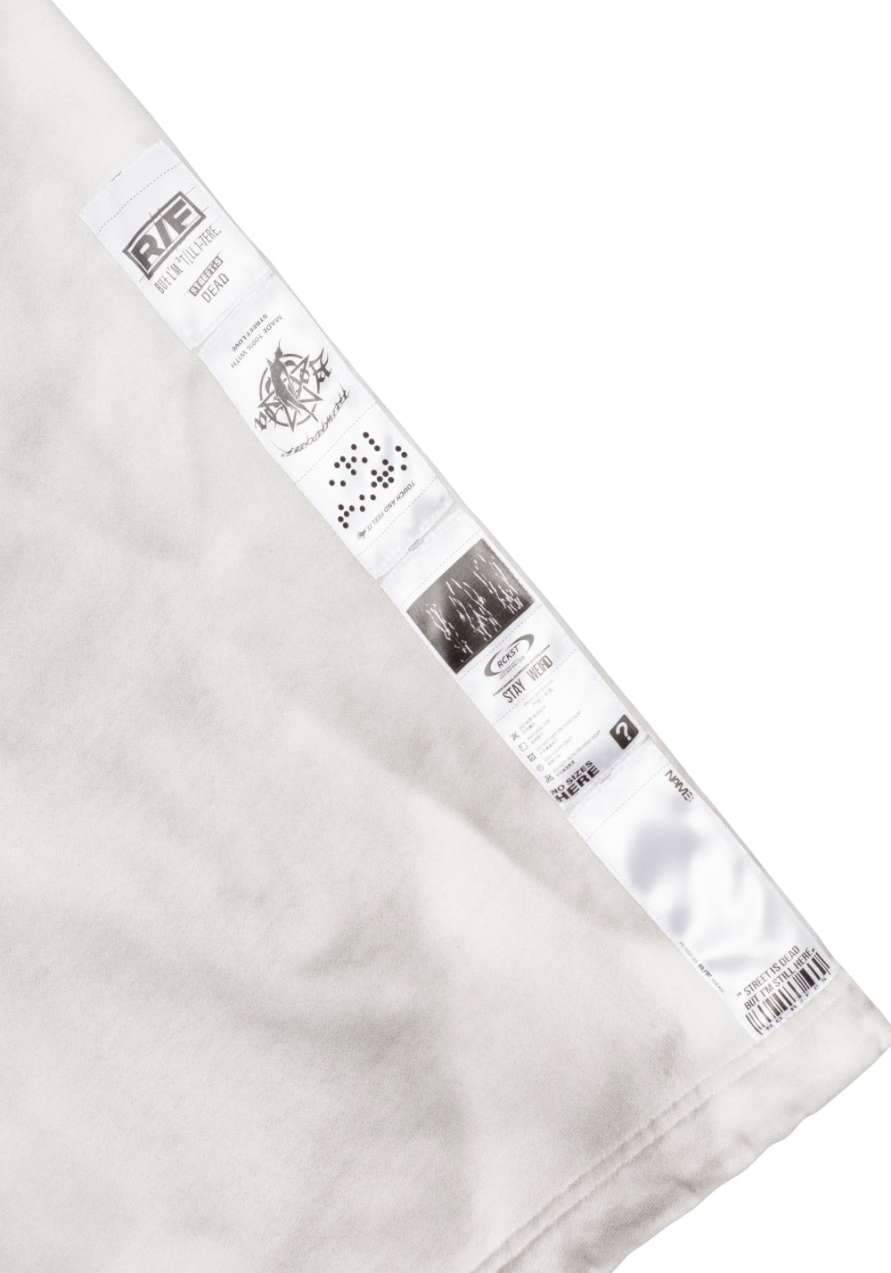 FVVO丨"Street Is Dead" Monochrome Tracksuit-White PANTS - PSYLOS 1, FVVO丨"Street Is Dead" Monochrome Tracksuit-White PANTS, Pants, FVVO&ROCKSTA•JAPAN, PSYLOS 1