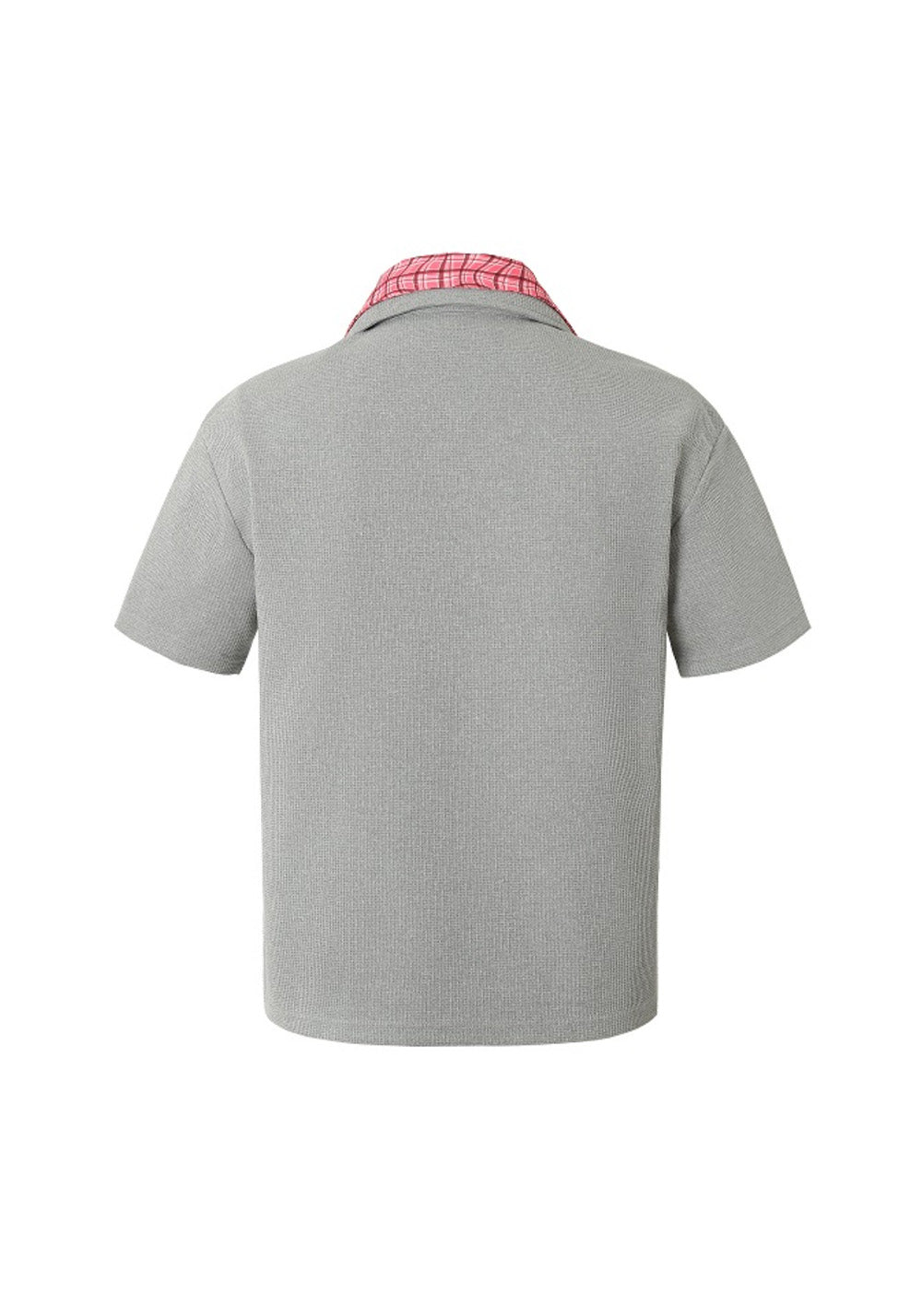 YADcrew丨YADcrew Double-Collar Distorted Polo-Gray - PSYLOS 1, YADcrew丨YADcrew Double-Collar Distorted Polo-Gray, Shirt, YADcrew, PSYLOS 1