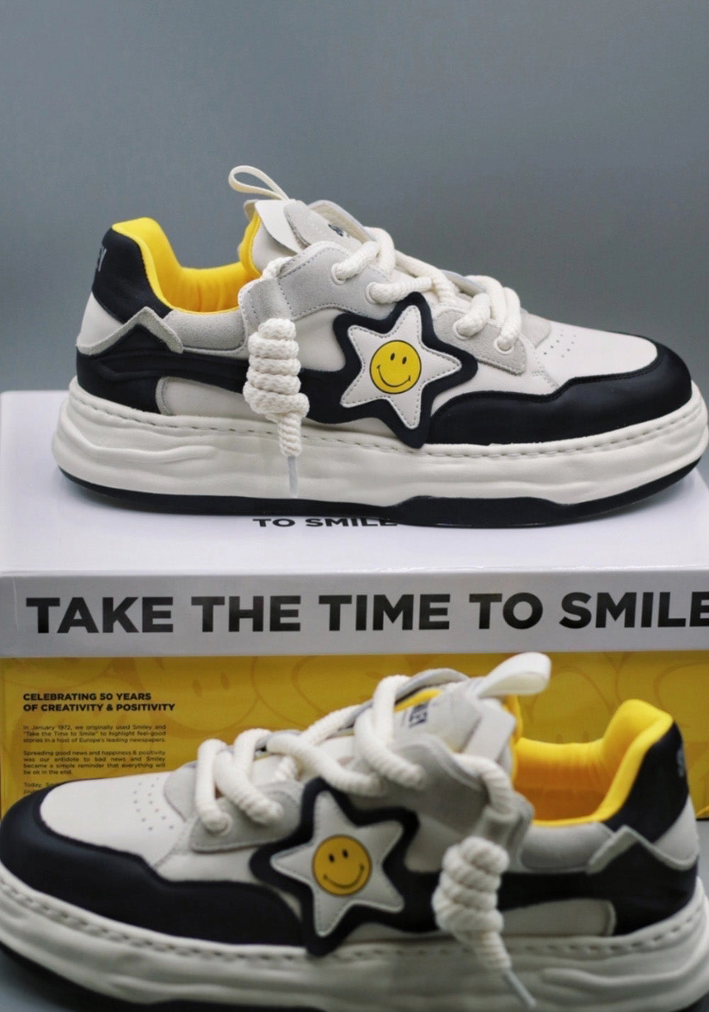 SMILEY丨Happy Face Star Sneakers - PSYLOS 1, SMILEY丨Happy Face Star Sneakers, Skate Shoes, SMILEY•JAPAN, PSYLOS 1
