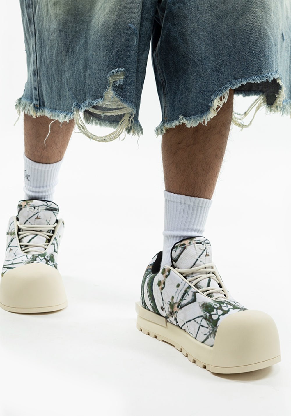 FVVO丨THICK SOLED LOW BOOTS-White - PSYLOS 1, FVVO丨THICK SOLED LOW BOOTS-White, Boots, FVVO&ROCKSTA•JAPAN, PSYLOS 1