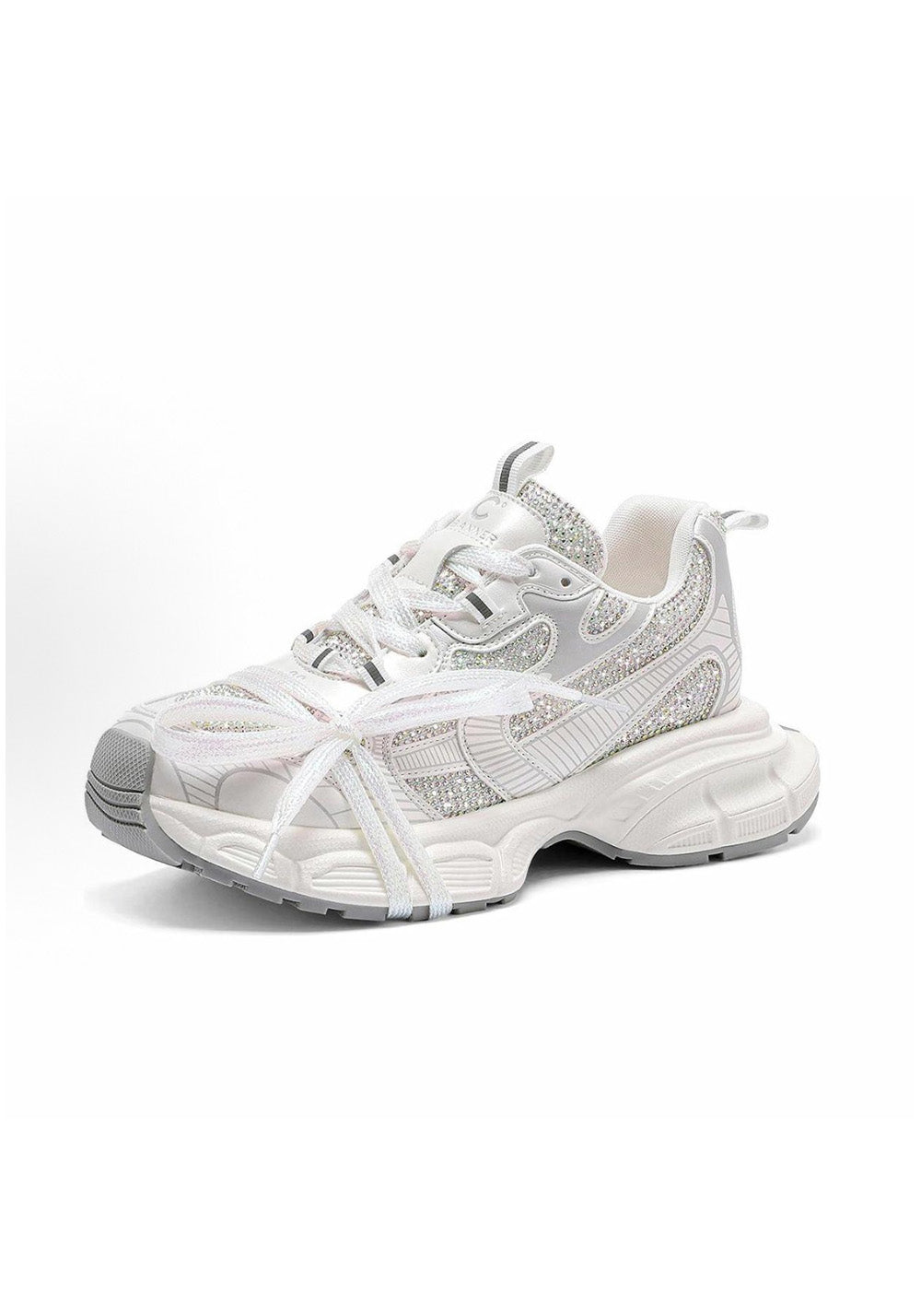 C.BANNER丨Women's fashionable rhinestone shock-absorbing dad shoes - PSYLOS 1, C.BANNER丨Women's fashionable rhinestone shock-absorbing dad shoes, Chunky Sneakers, C.BANNER, PSYLOS 1