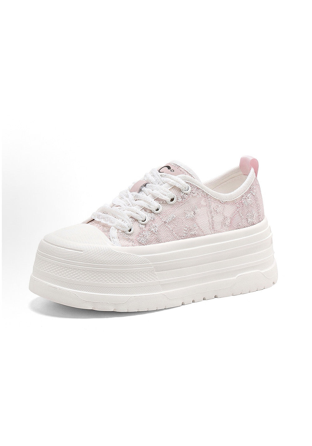 C.BANNER丨Blush Lace Walking Shoes - PSYLOS 1, C.BANNER丨Blush Lace Walking Shoes, Chunky Sneakers, C.BANNER, PSYLOS 1