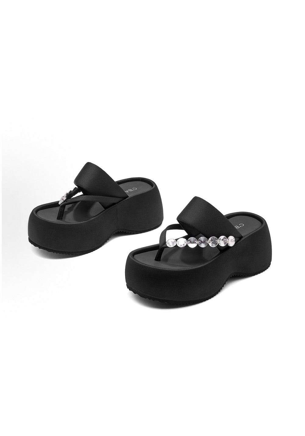 C.BANNER Crystal Platform Flip-Flops - PSYLOS 1, C.BANNER Crystal Platform Flip-Flops, Slippers, C.BANNER, PSYLOS 1