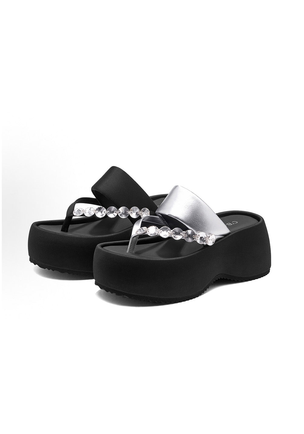C.BANNER Crystal Platform Flip-Flops - PSYLOS 1, C.BANNER Crystal Platform Flip-Flops, Slippers, C.BANNER, PSYLOS 1