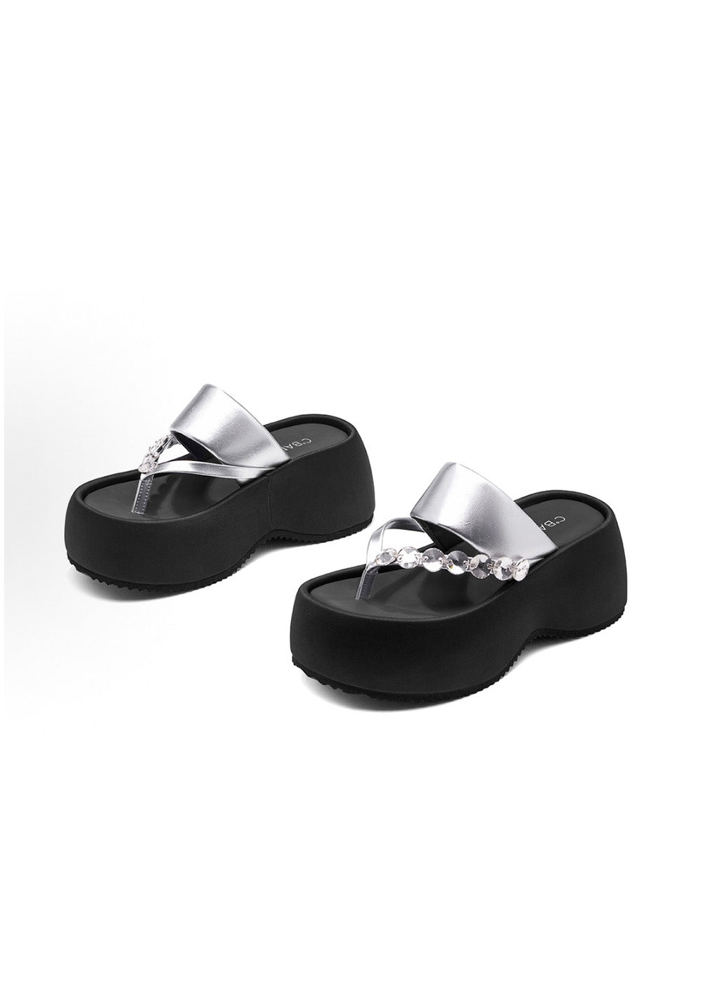 C.BANNER Crystal Platform Flip-Flops - PSYLOS 1, C.BANNER Crystal Platform Flip-Flops, Slippers, C.BANNER, PSYLOS 1