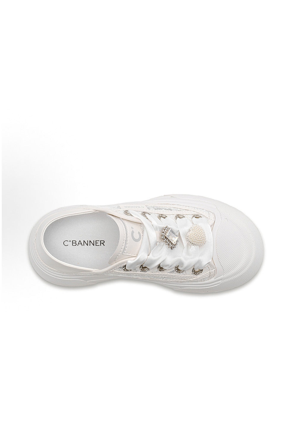 C.BANNER丨 Chanel-style Sweet and Cute Mesh Low-Top Sneakers in Silver - PSYLOS 1, C.BANNER丨 Chanel-style Sweet and Cute Mesh Low-Top Sneakers in Silver, Casual Sneakers, C.BANNER, PSYLOS 1