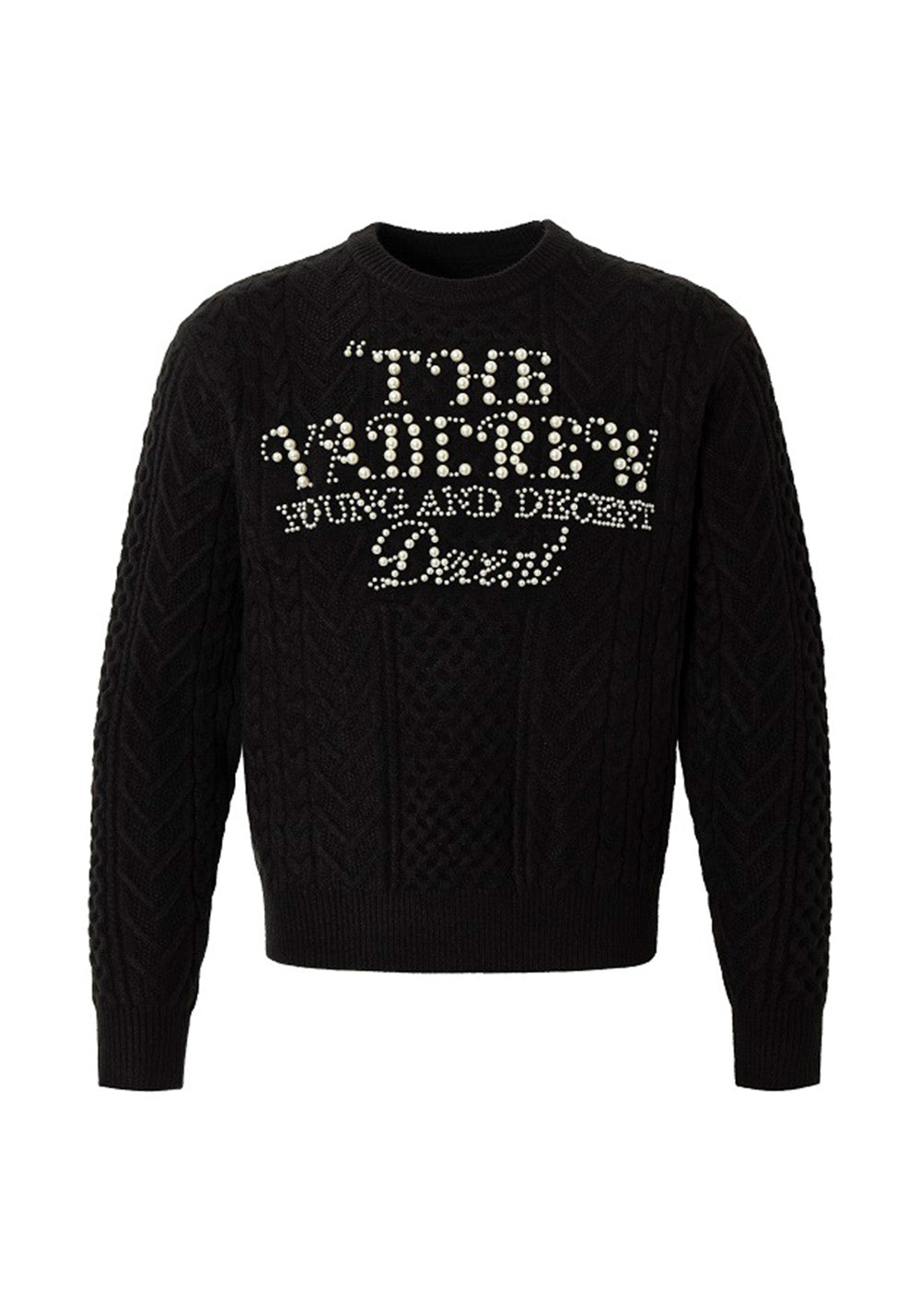 YADcrew丨YADCrew Pearl Lettering Sweater - PSYLOS 1, YADcrew丨YADCrew Pearl Lettering Sweater, Sweater, YADcrew•JAPAN, PSYLOS 1