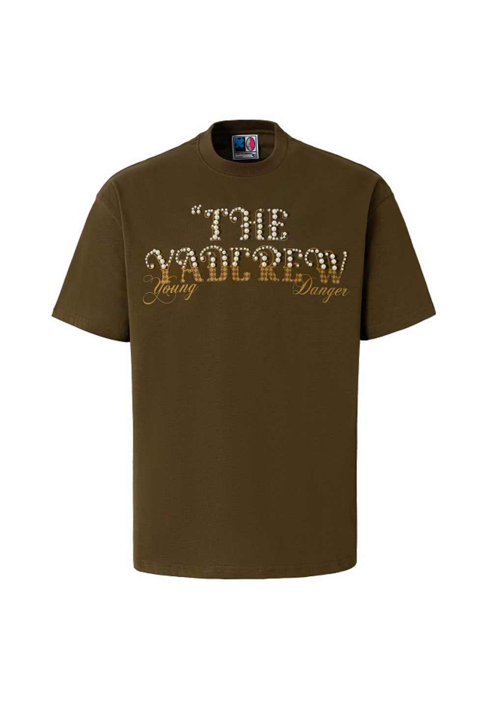 YADcrew丨YADcrew Checkerboard Pearl Tee-Brown - PSYLOS 1, YADcrew丨YADcrew Checkerboard Pearl Tee-Brown, T-Shirt, YADcrew•JAPAN, PSYLOS 1