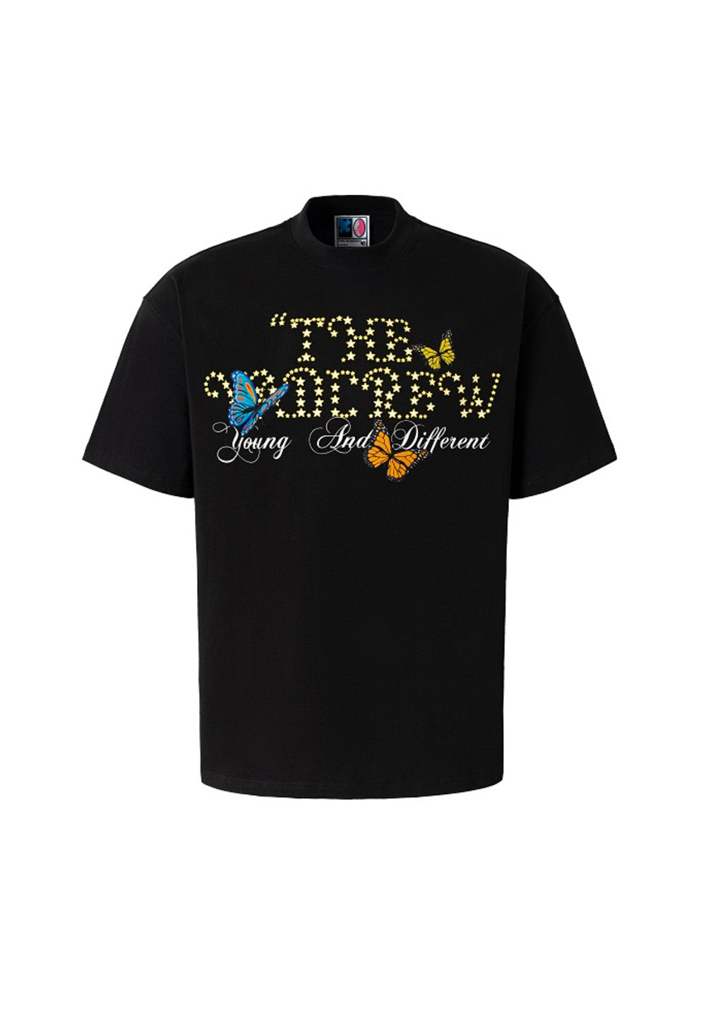 YADcrew丨YADcrew Butterfly-Embroidered Tee-Black - PSYLOS 1, YADcrew丨YADcrew Butterfly-Embroidered Tee-Black, T-Shirt, YADcrew•JAPAN, PSYLOS 1
