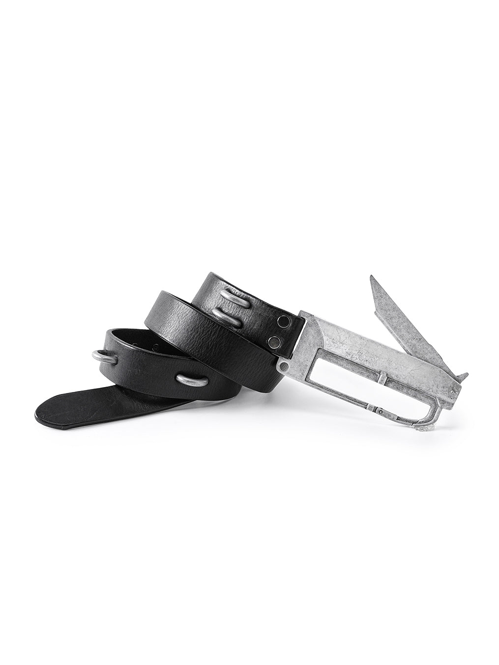 REBEL WAVE丨BΣLA Military Leather Belt - Steel Ring & Blade Buckle - PSYLOS 1, REBEL WAVE丨BΣLA Military Leather Belt - Steel Ring & Blade Buckle, Belt, REBEL WAVE•JAPAN, PSYLOS 1