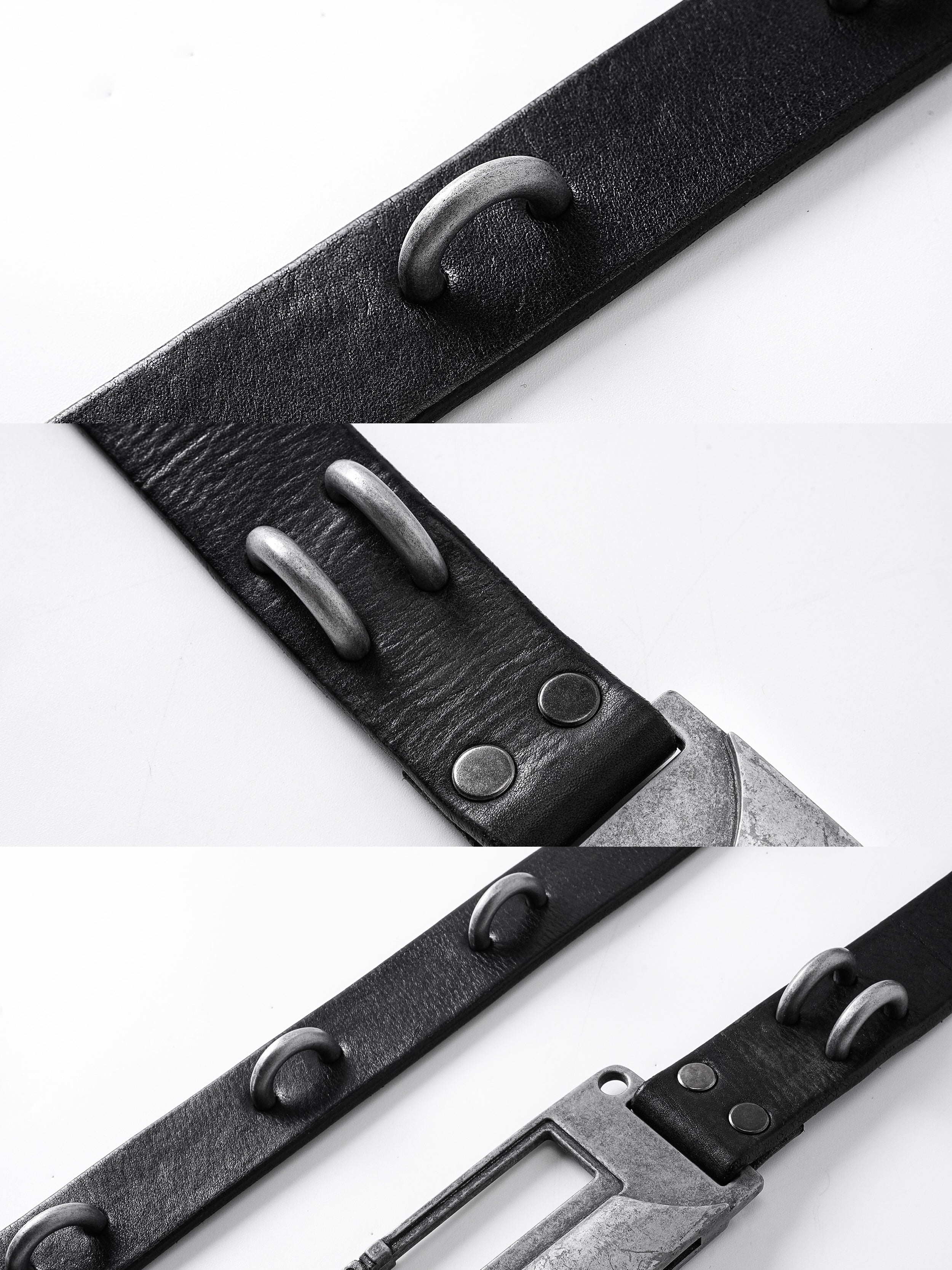 REBEL WAVE丨BΣLA Military Leather Belt - Steel Ring & Blade Buckle - PSYLOS 1, REBEL WAVE丨BΣLA Military Leather Belt - Steel Ring & Blade Buckle, Belt, REBEL WAVE•JAPAN, PSYLOS 1